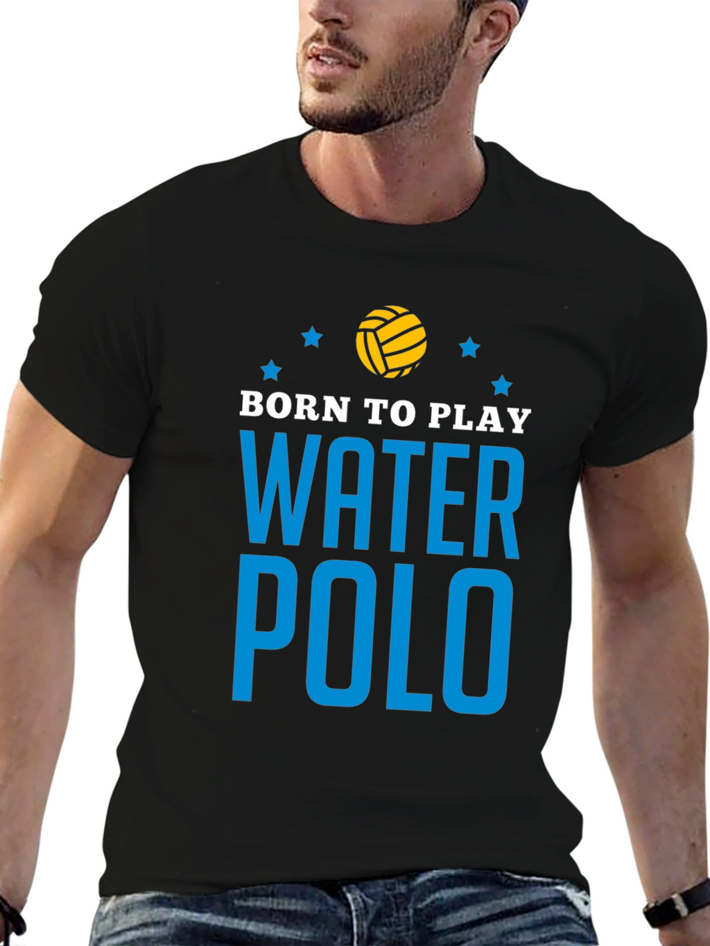 Born to Play Water Polo Graphic T-Shirt