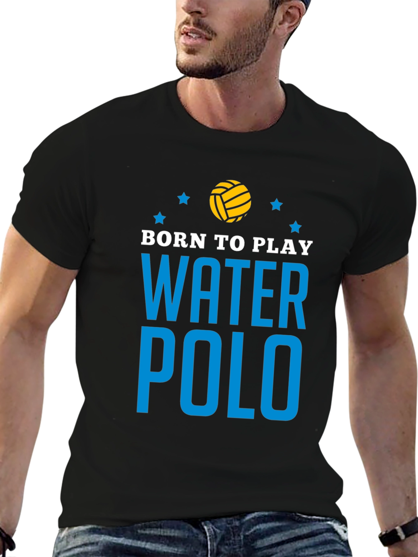 Born to Play Water Polo Graphic T-Shirt
