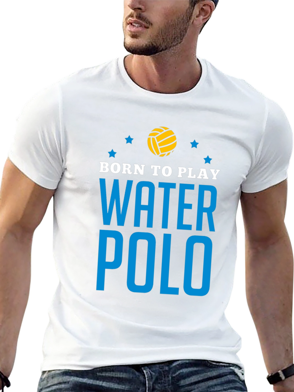 Born to Play Water Polo Graphic T-Shirt