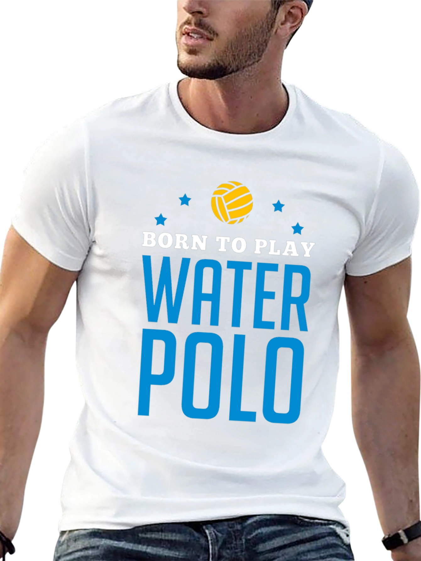 Born to Play Water Polo Graphic T-Shirt