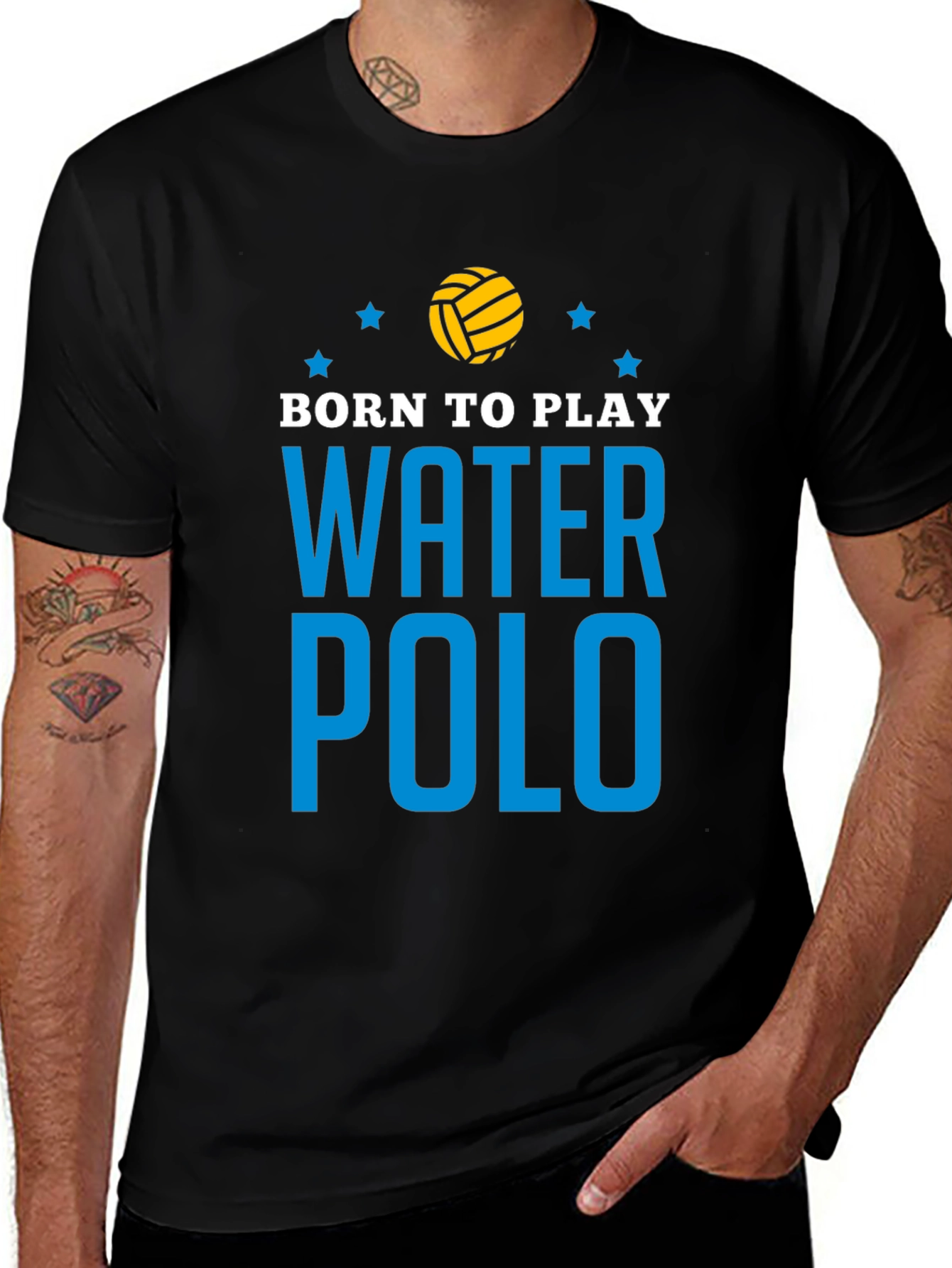 Born to Play Water Polo Graphic T-Shirt