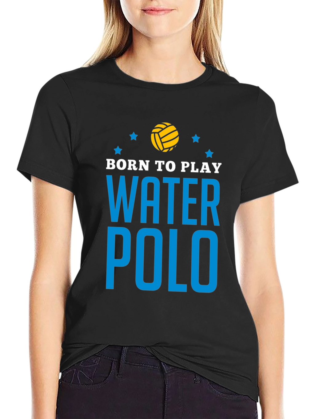 Born to Play Water Polo Graphic T-Shirt