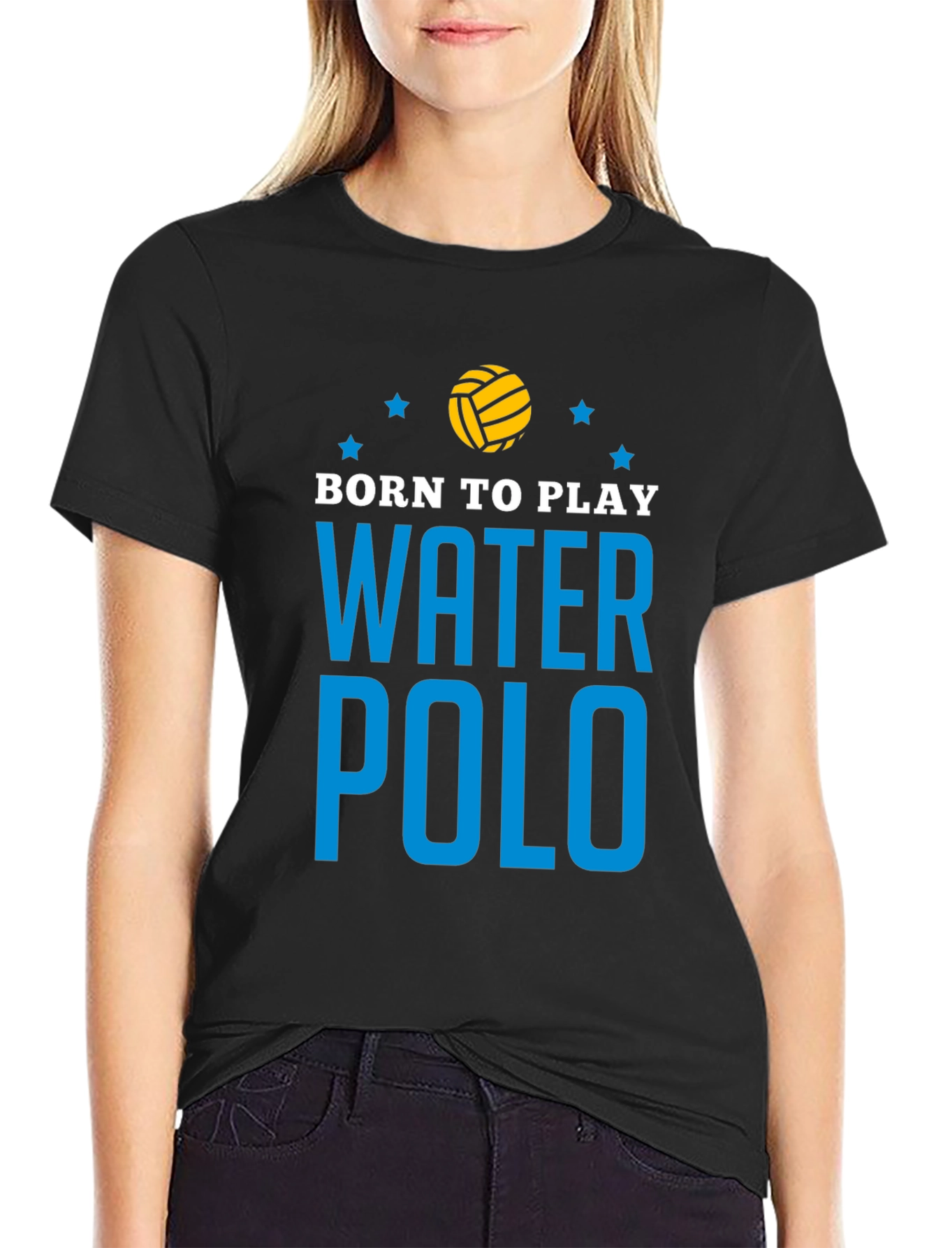 Born to Play Water Polo Graphic T-Shirt