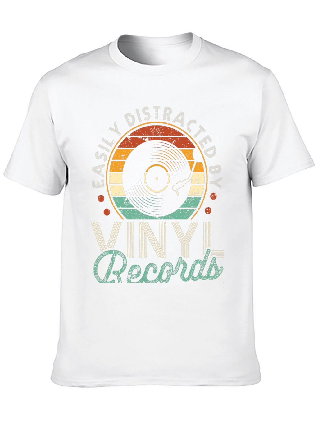 Easily Distracted by Vinyl Records T-Shirt