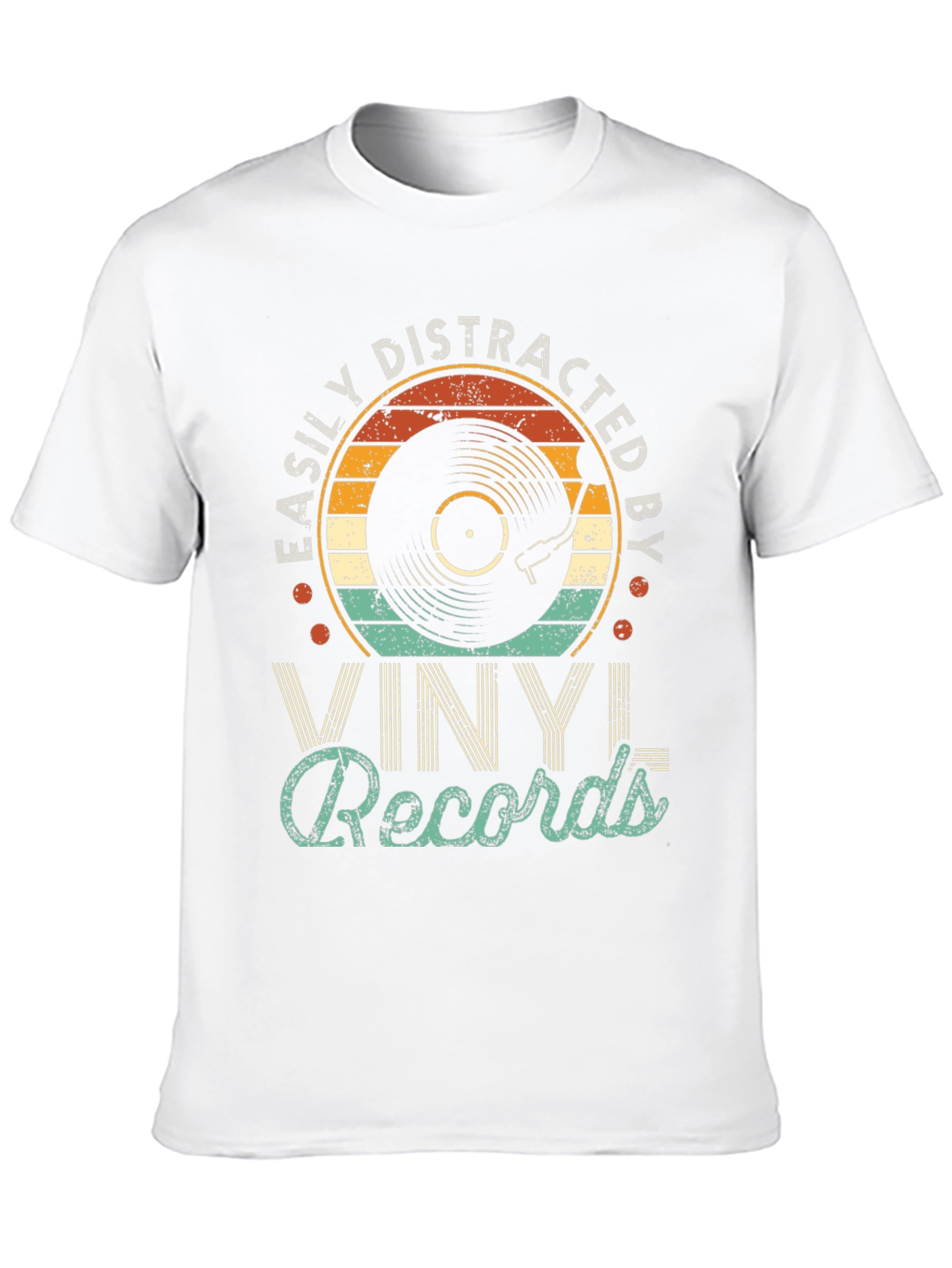 Easily Distracted by Vinyl Records T-Shirt