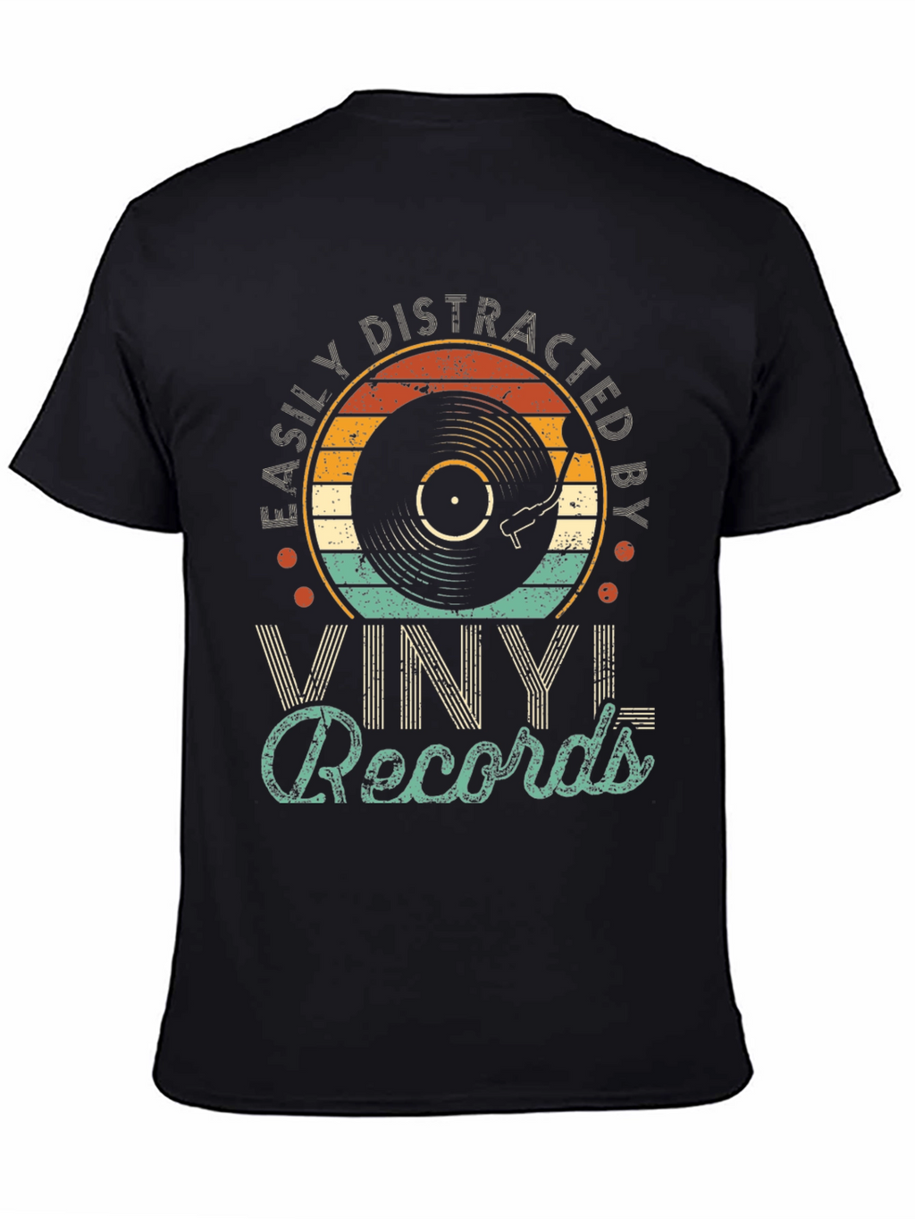 Easily Distracted by Vinyl Records T-Shirt