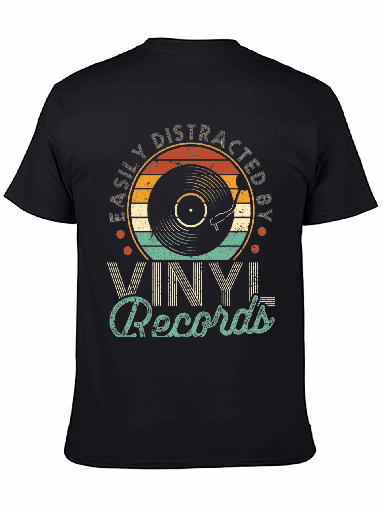 Easily Distracted by Vinyl Records T-Shirt