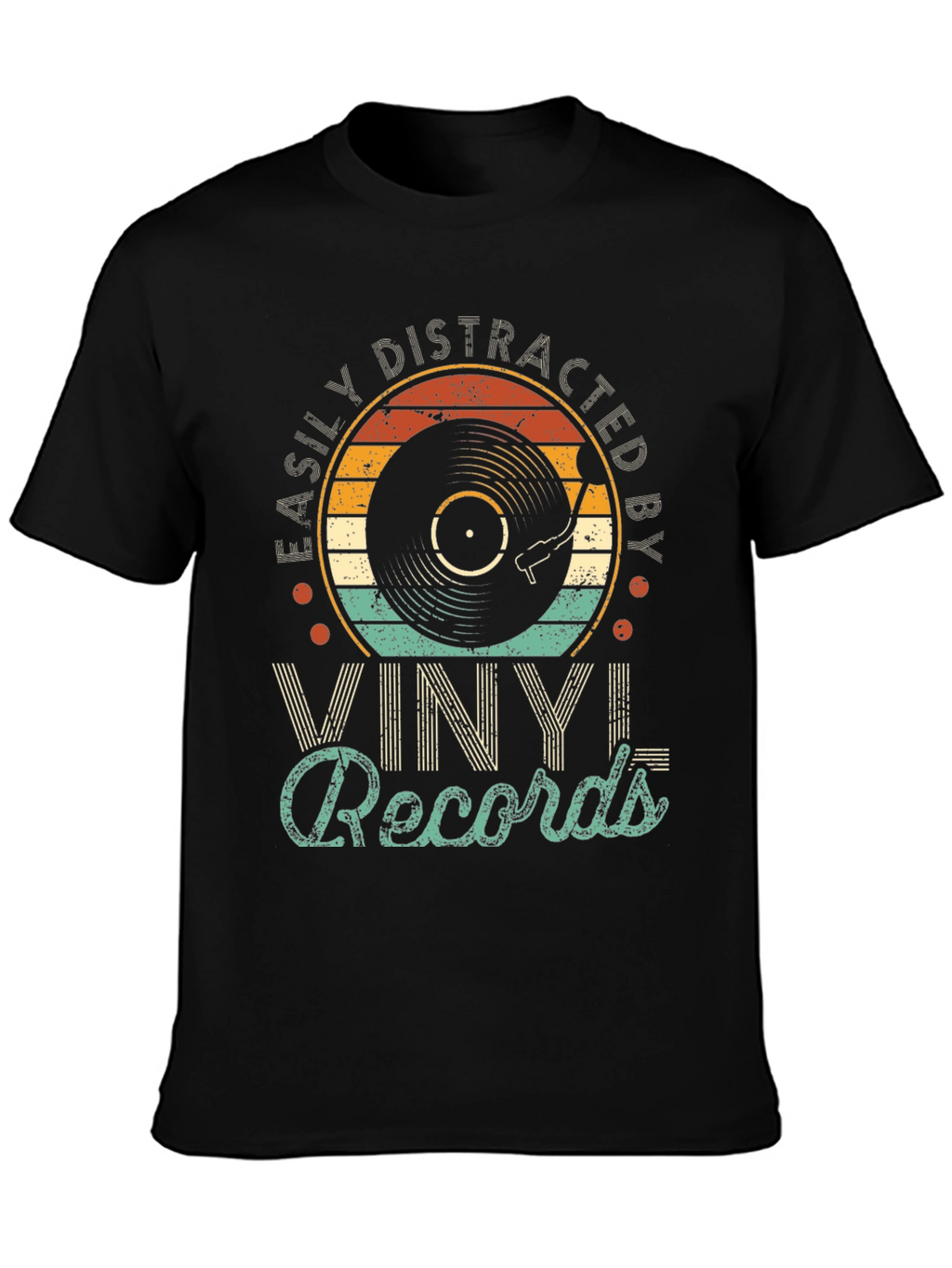 Easily Distracted by Vinyl Records T-Shirt