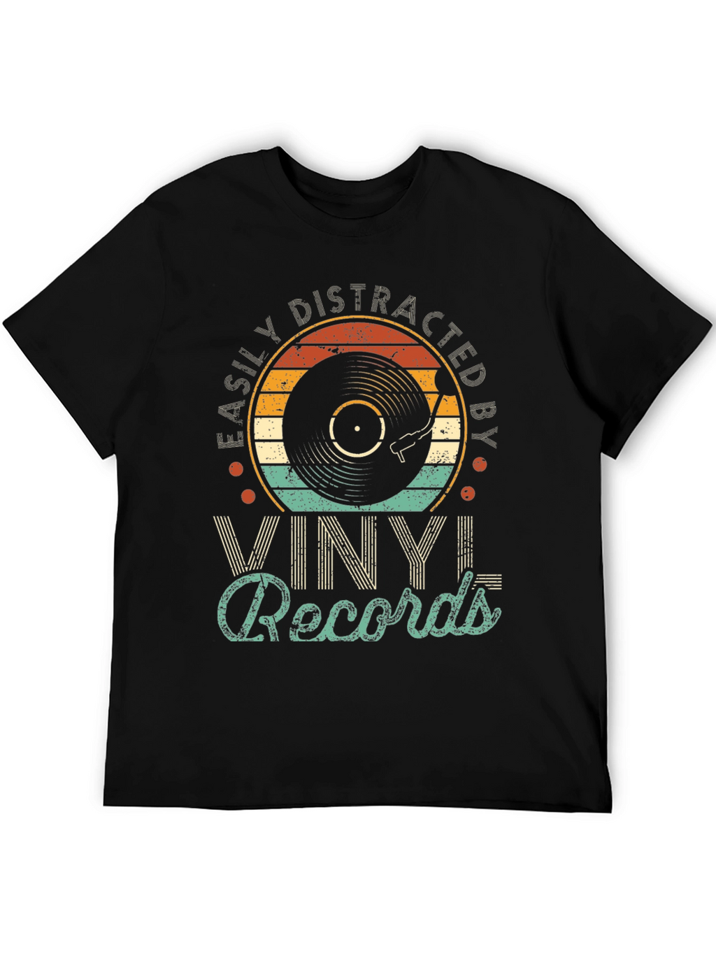Easily Distracted by Vinyl Records T-Shirt