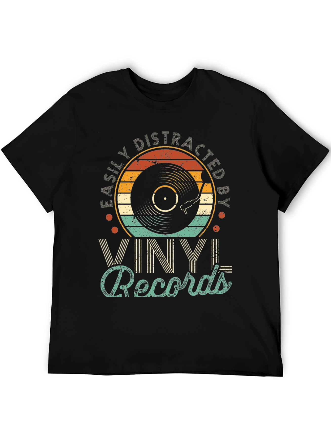 Easily Distracted by Vinyl Records T-Shirt