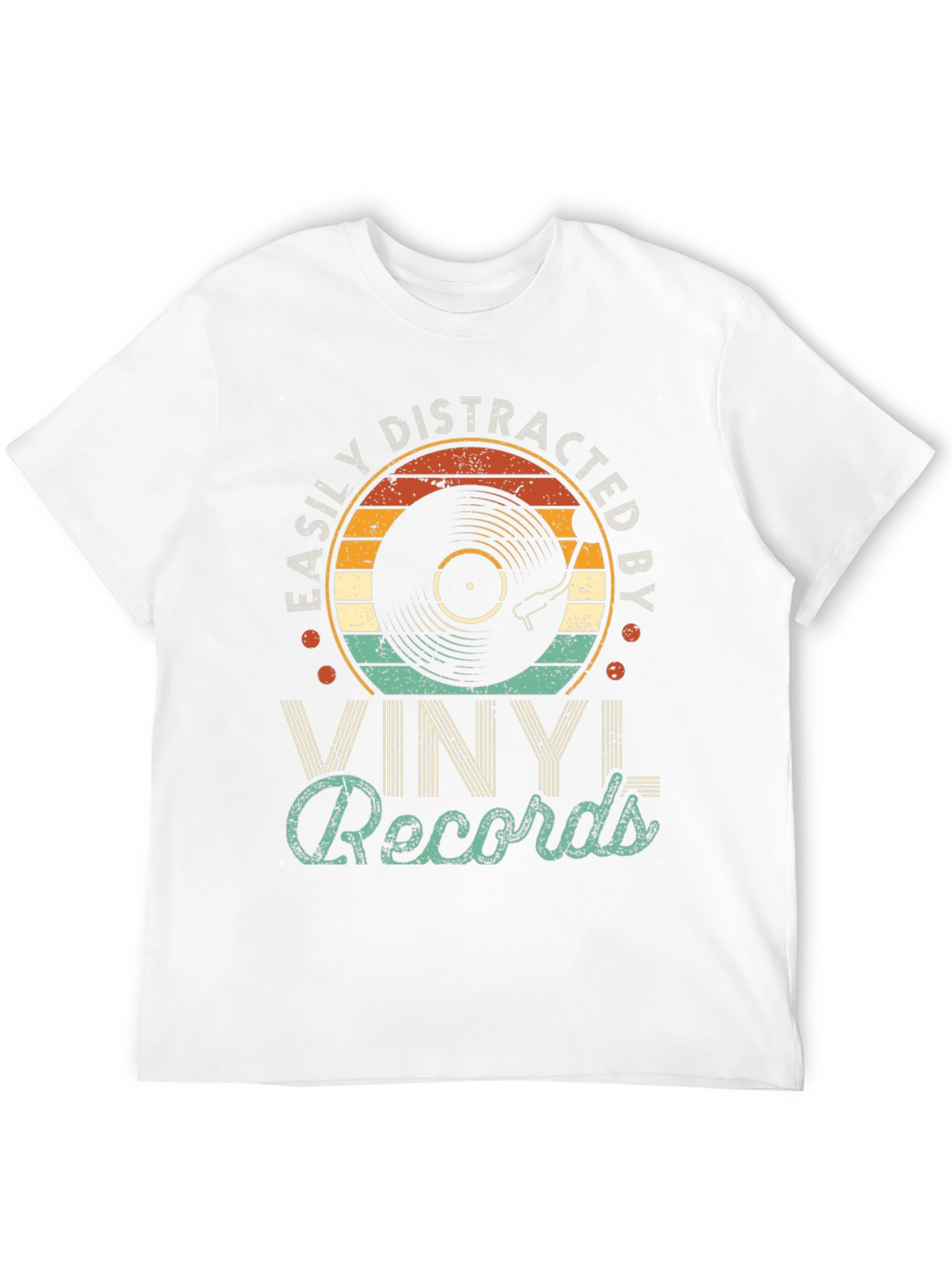 Easily Distracted by Vinyl Records T-Shirt