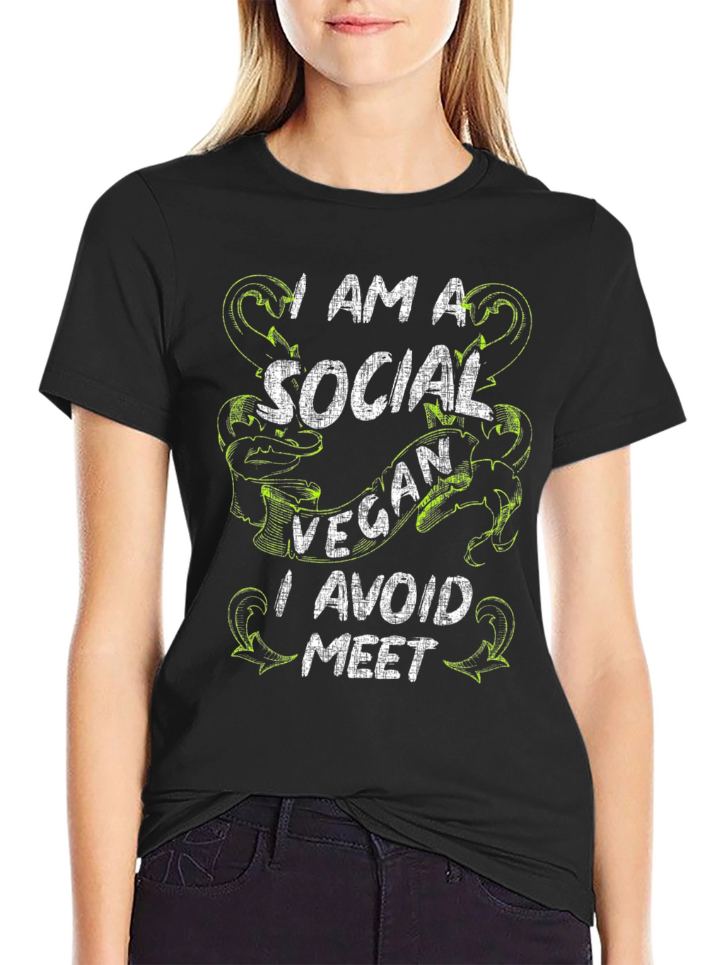 Social Vegan T-Shirt - Avoid the Meet