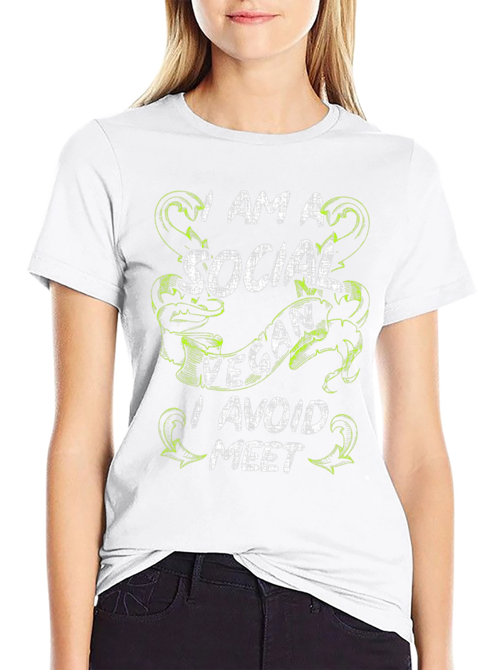 Social Vegan T-Shirt - Avoid the Meet