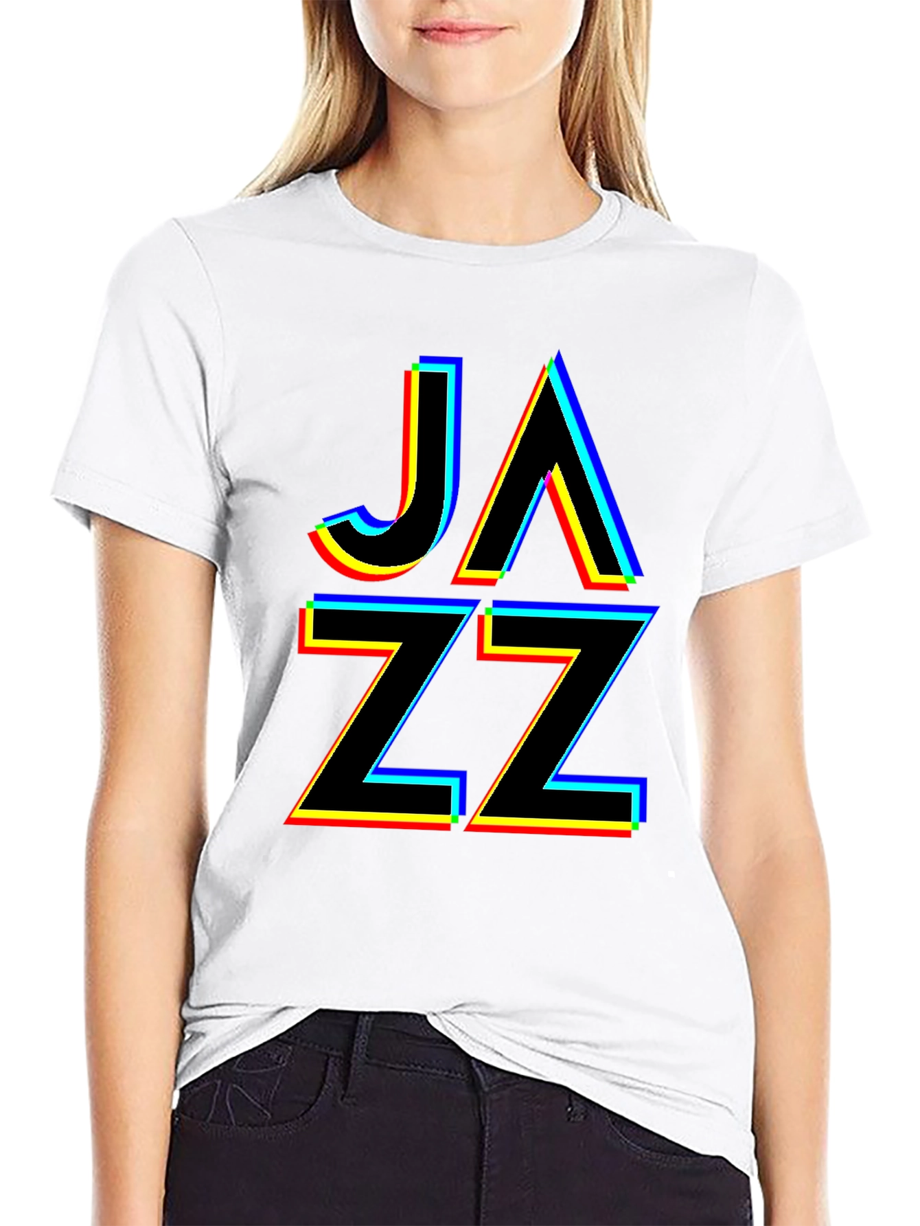 JAZZ Glitch Graphic T-Shirt - Cool Music Tee