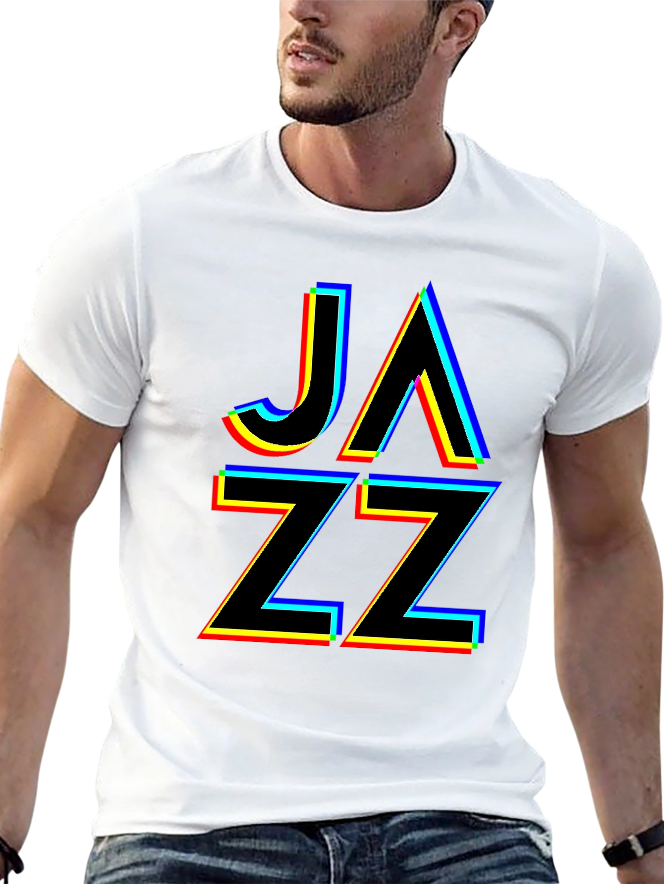 JAZZ Glitch Graphic T-Shirt - Cool Music Tee