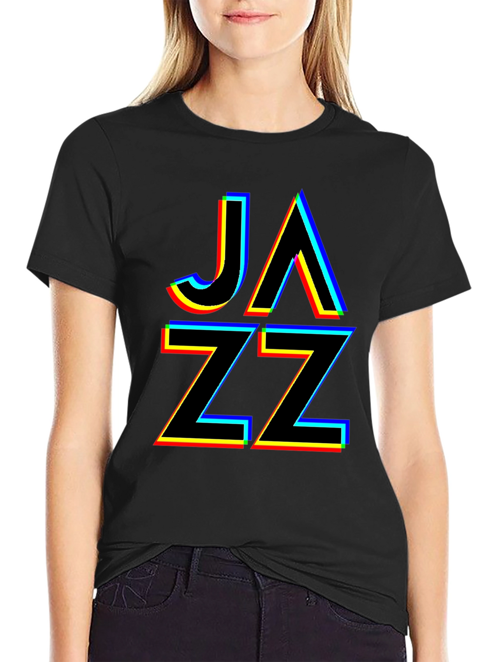JAZZ Glitch Graphic T-Shirt - Cool Music Tee