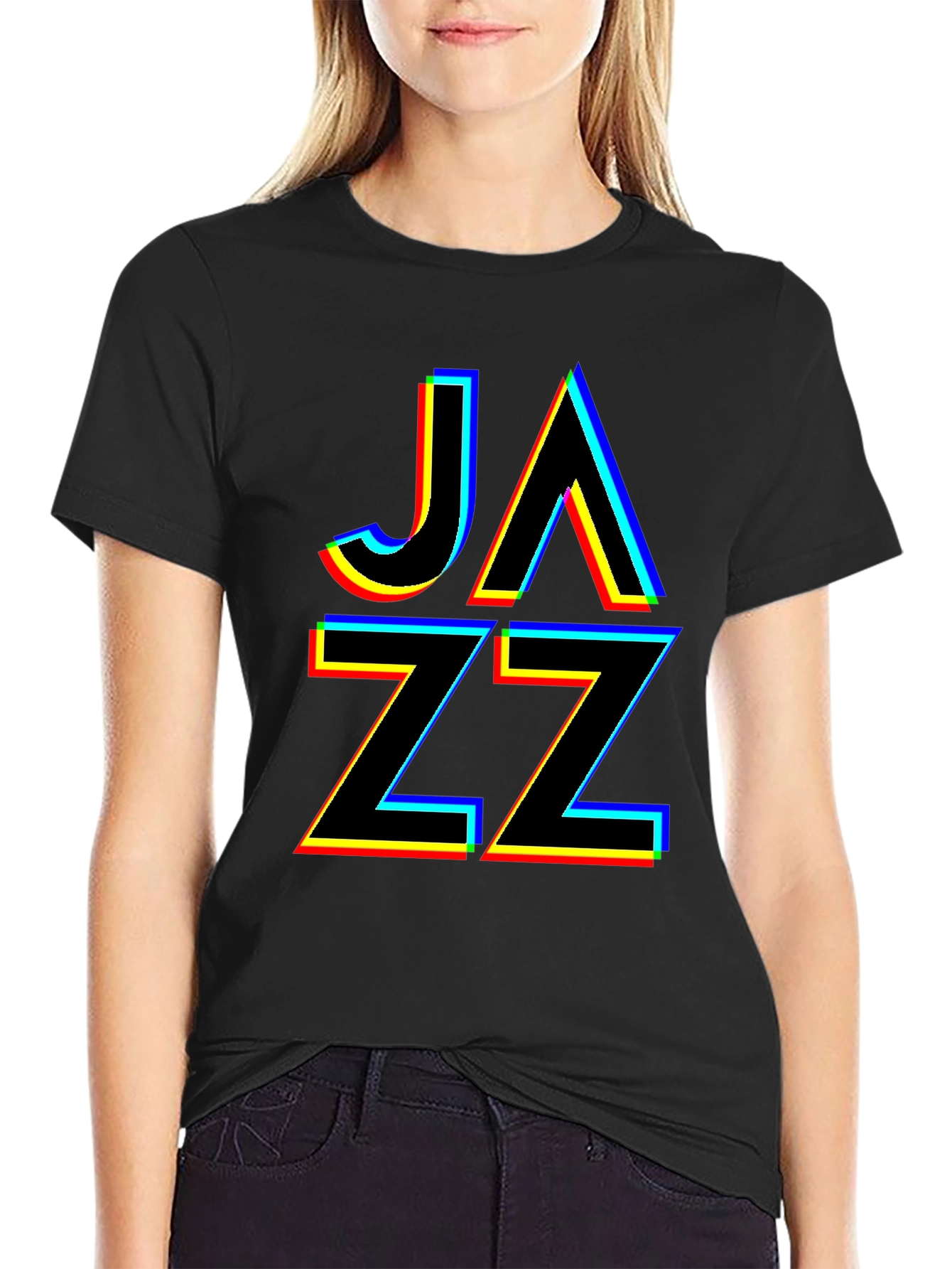 JAZZ Glitch Graphic T-Shirt - Cool Music Tee