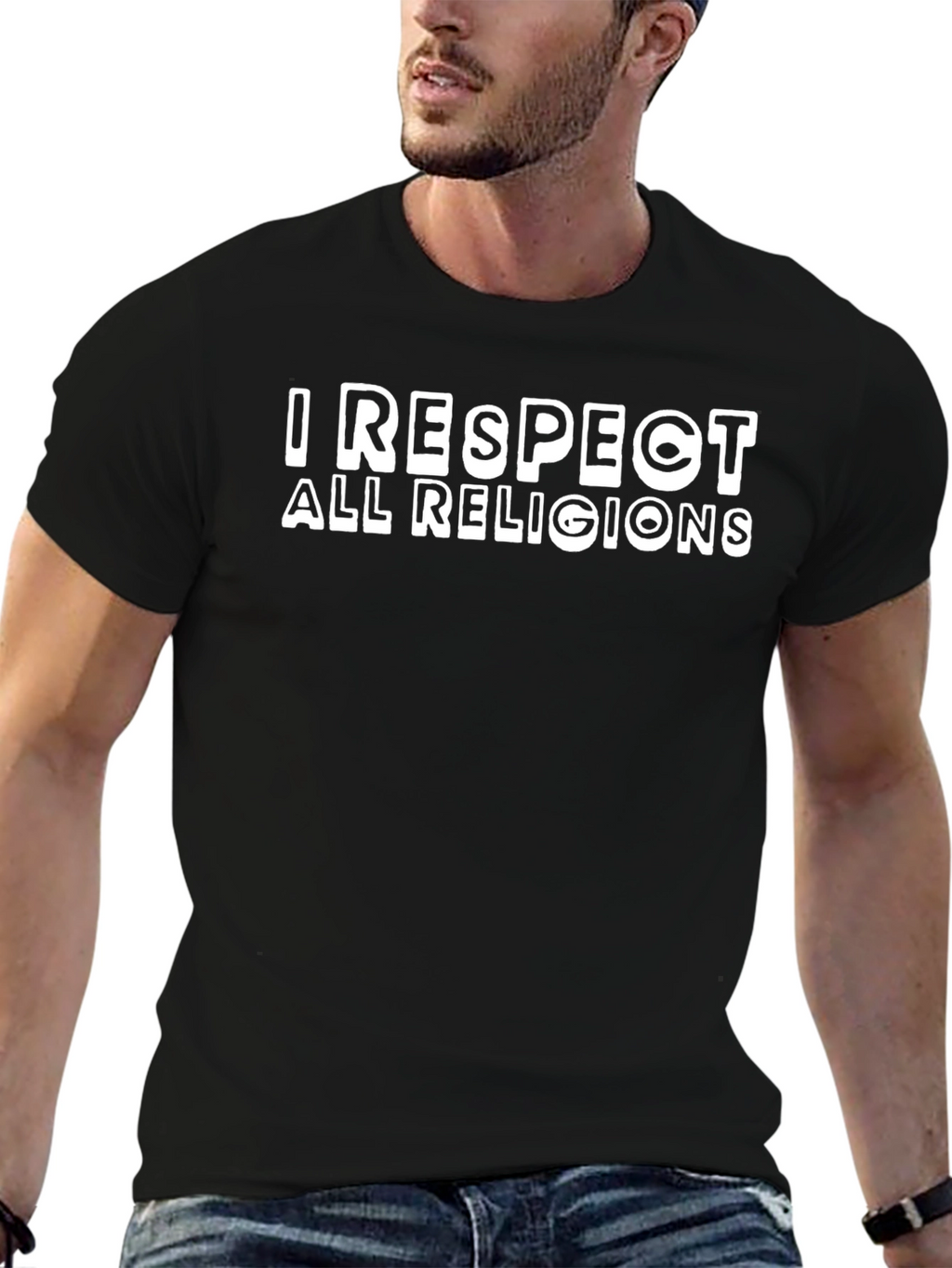 I Respect All Religions Graphic T-Shirt