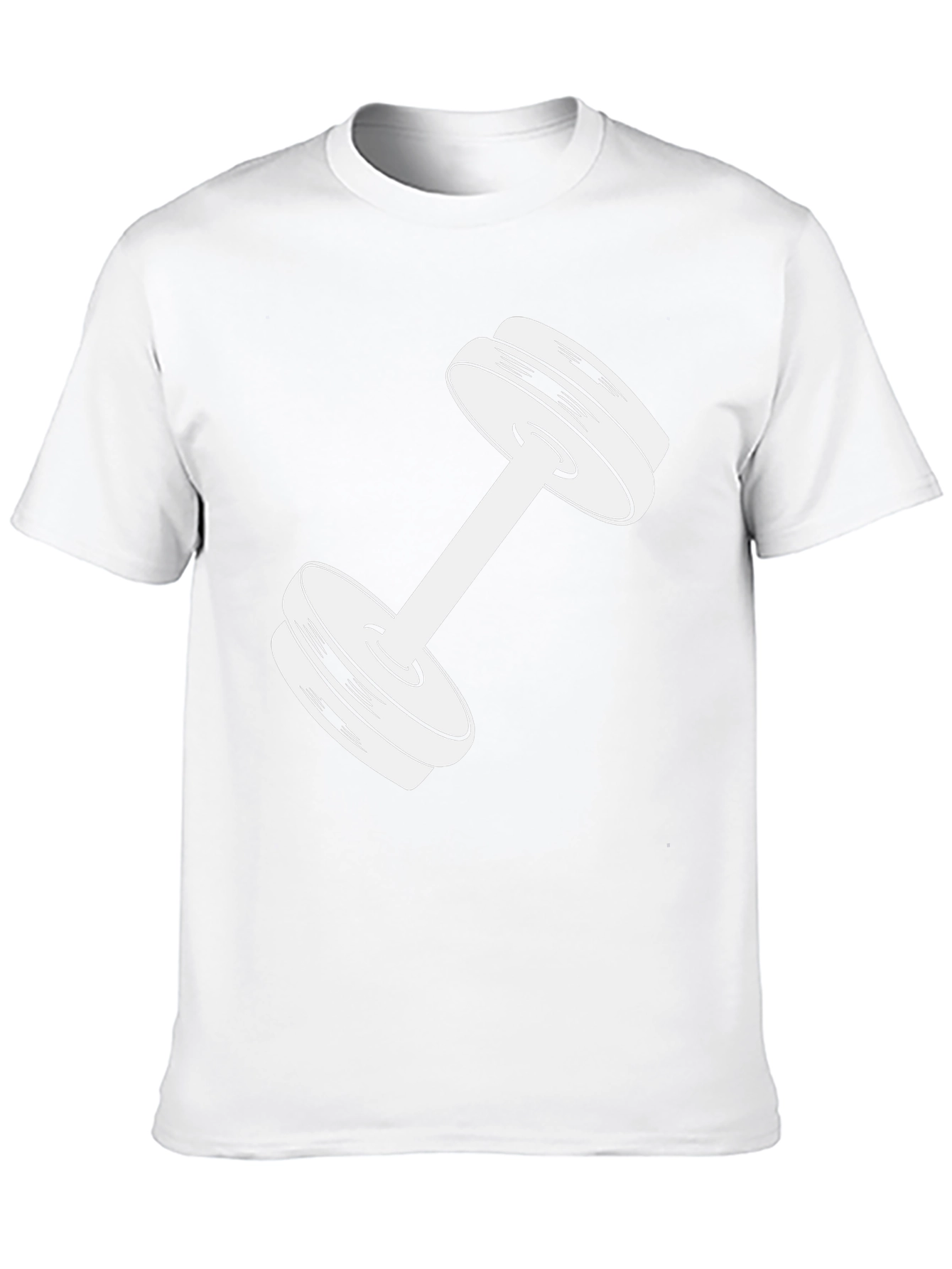 Weightlifting Dumbbell Graphic Tee - Black