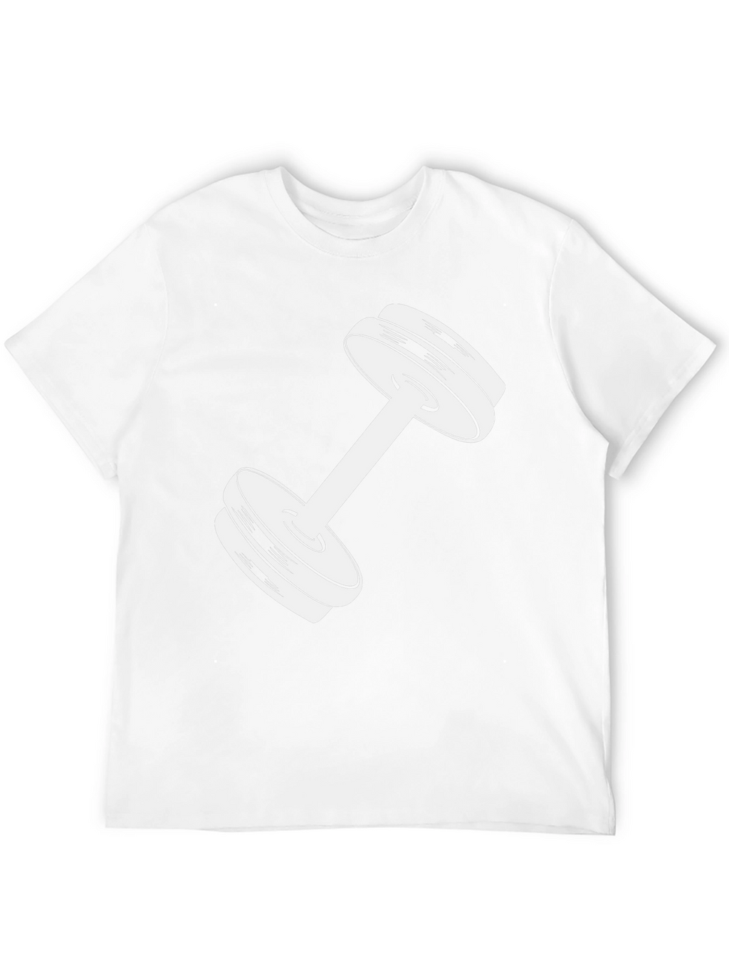 Weightlifting Dumbbell Graphic Tee - Black