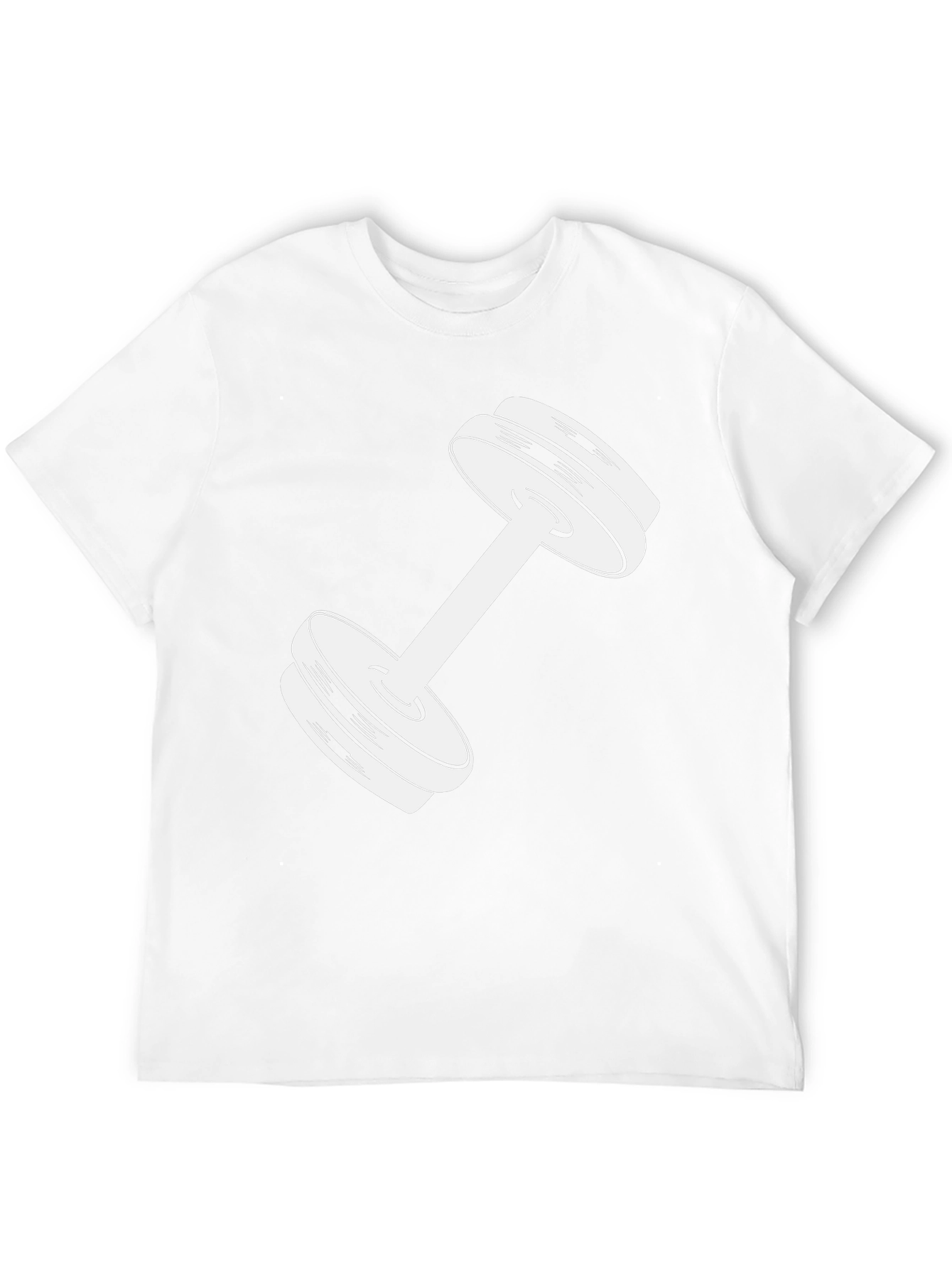 Weightlifting Dumbbell Graphic Tee - Black