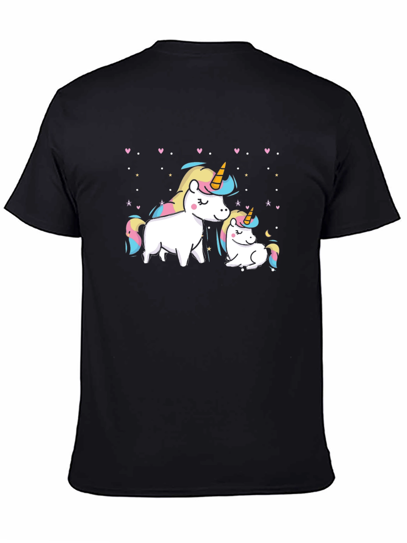 Cute Unicorn Mom and Baby Graphic T-Shirt