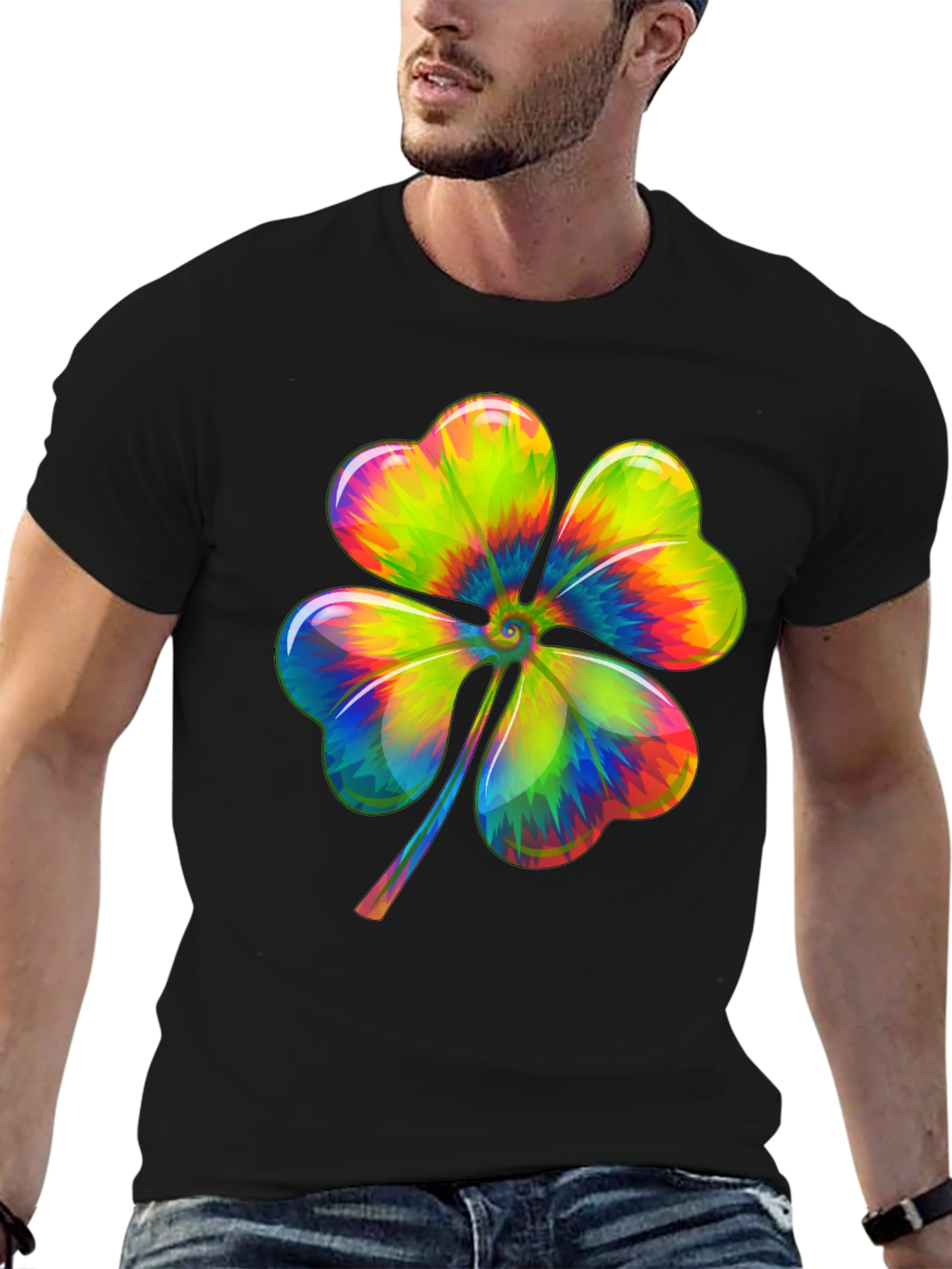 Rainbow Shamrock Tee