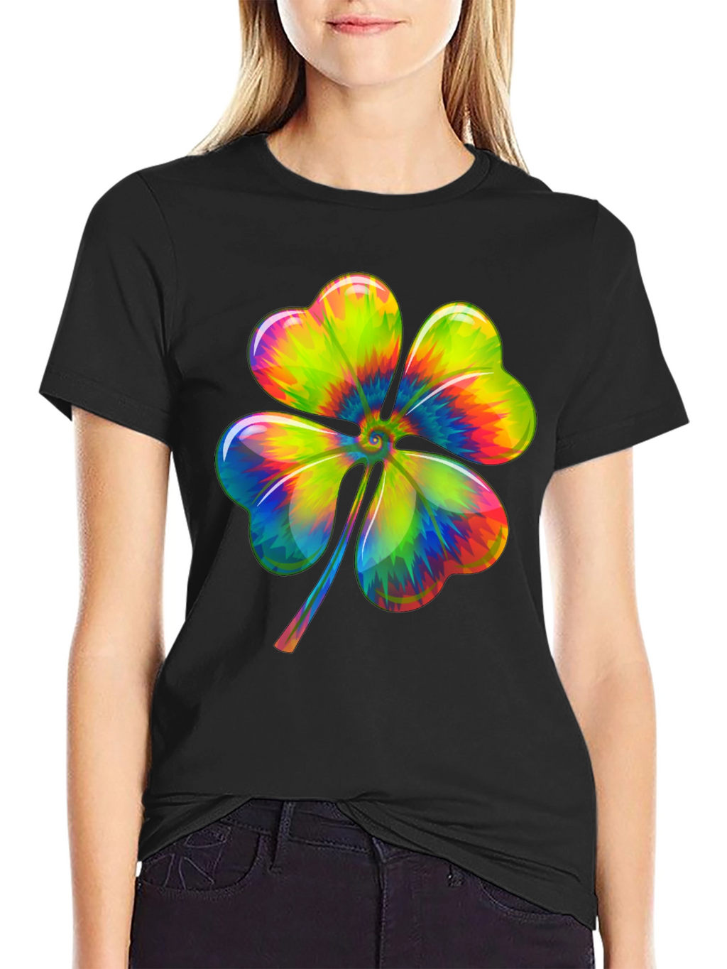 Rainbow Shamrock Tee