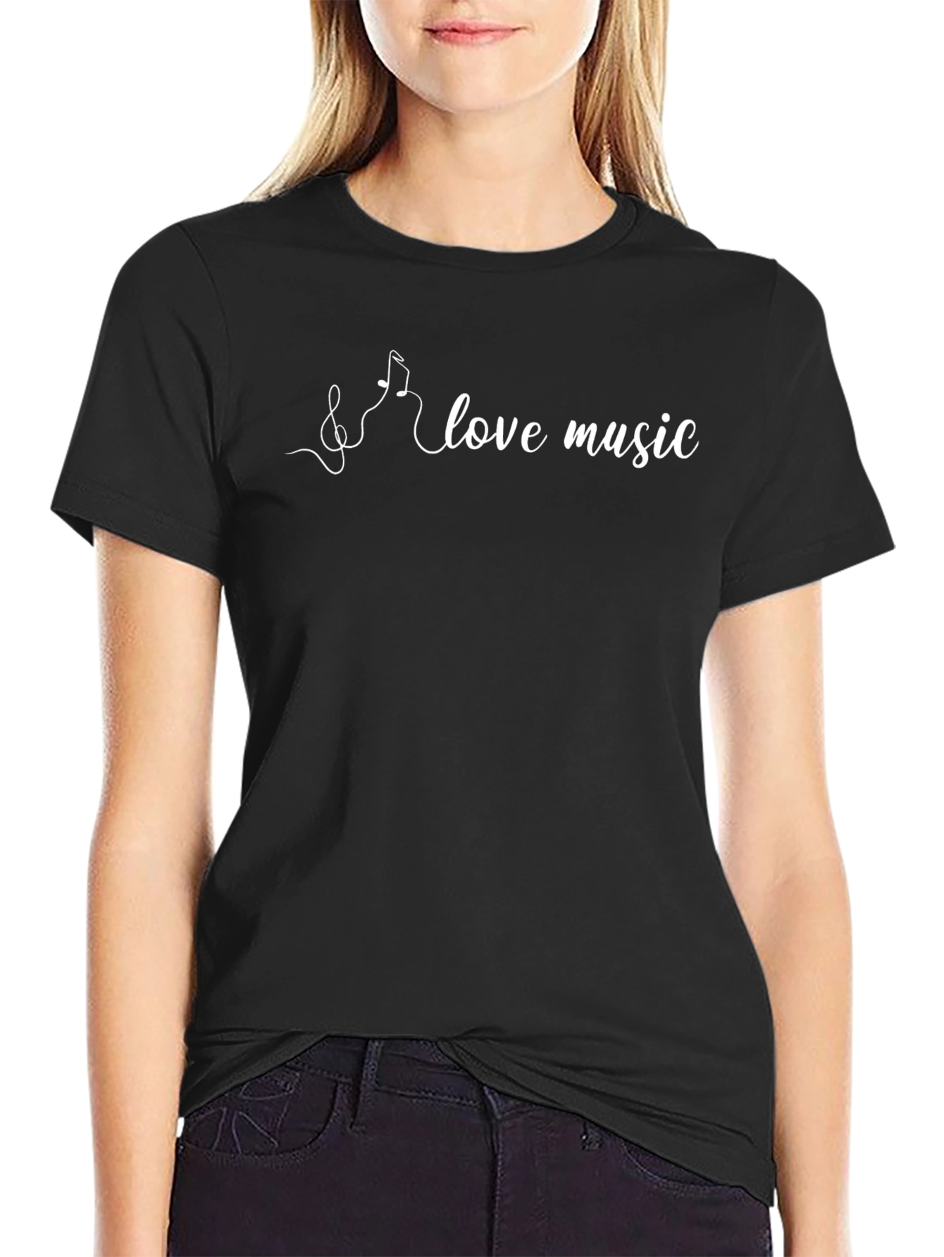 Love Music Black T-Shirt