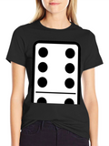 Domino Six Black T-Shirt