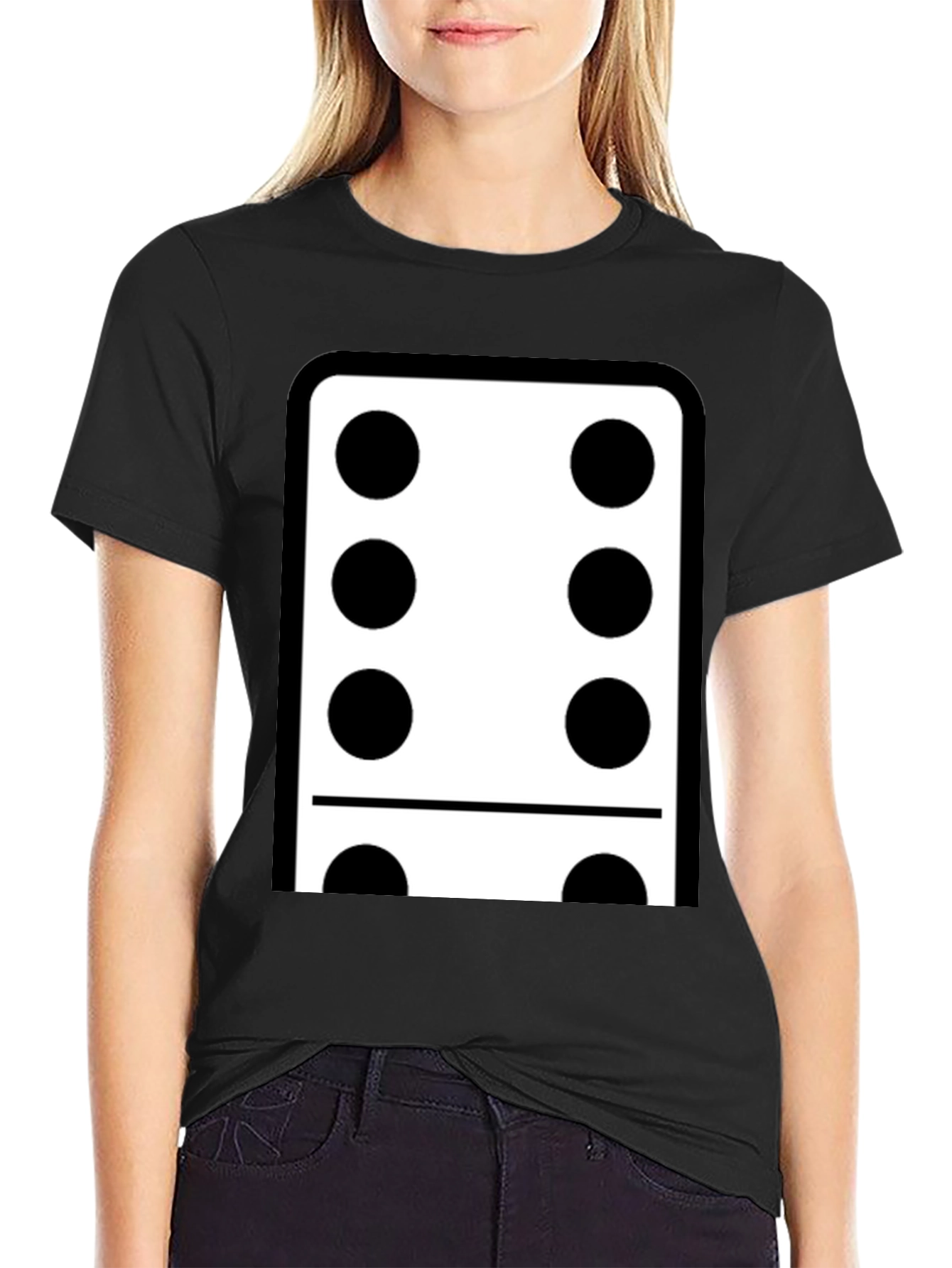 Domino Six Black T-Shirt