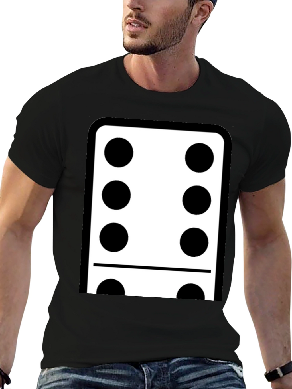 Domino Six Black T-Shirt