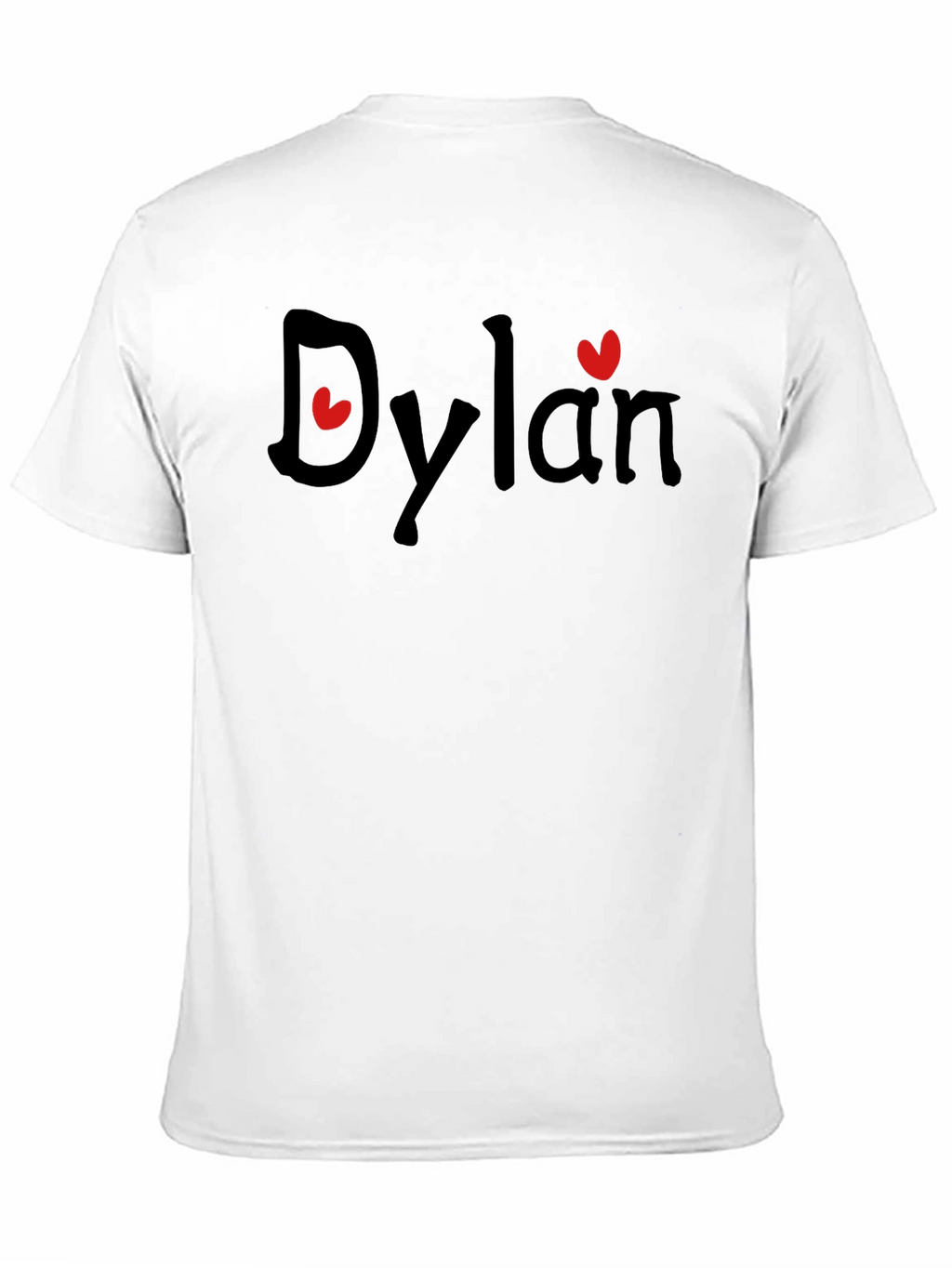 Personalized Dylan Heart T-Shirt - Custom Name Tee