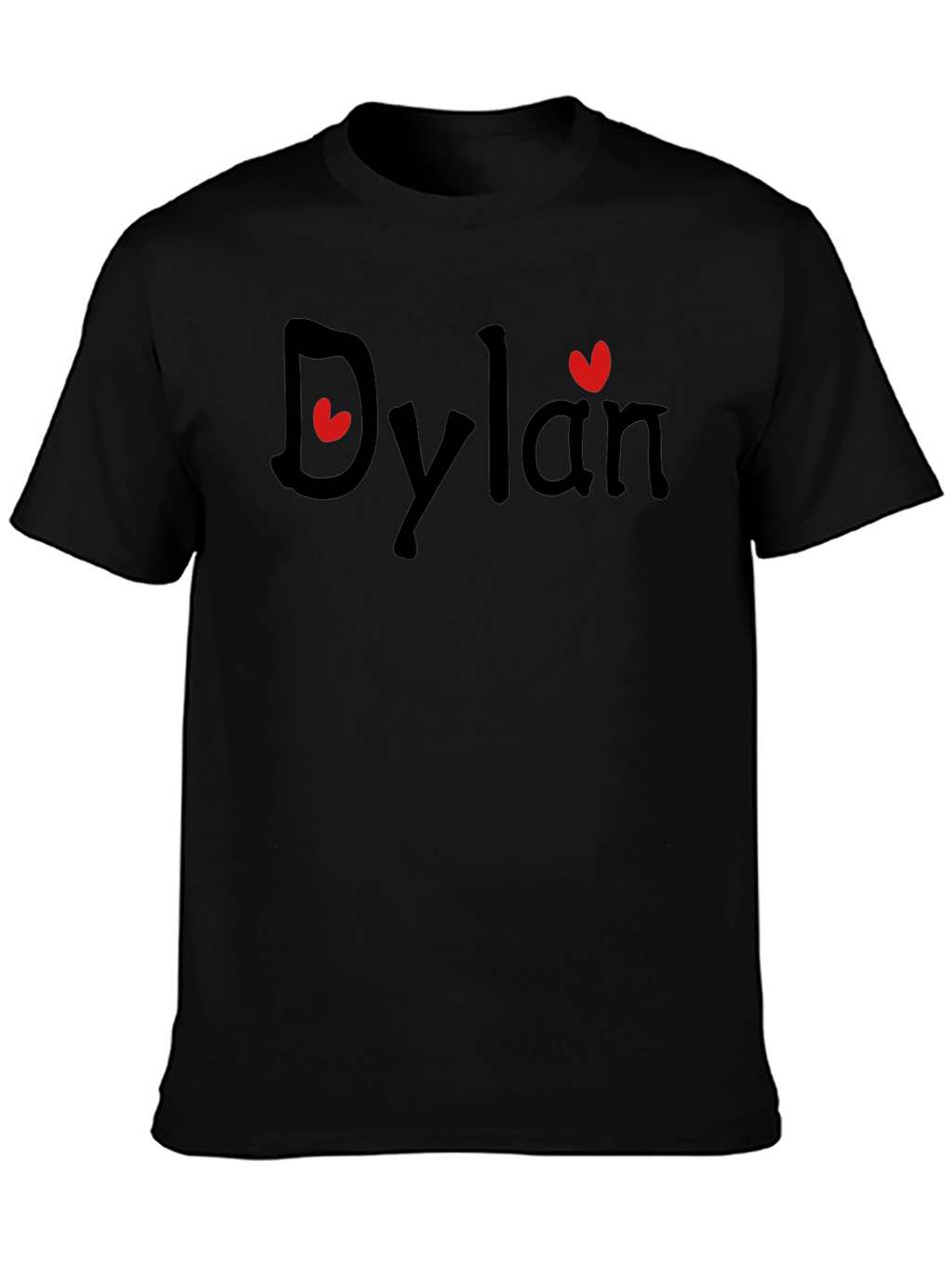 Personalized Dylan Heart T-Shirt - Custom Name Tee