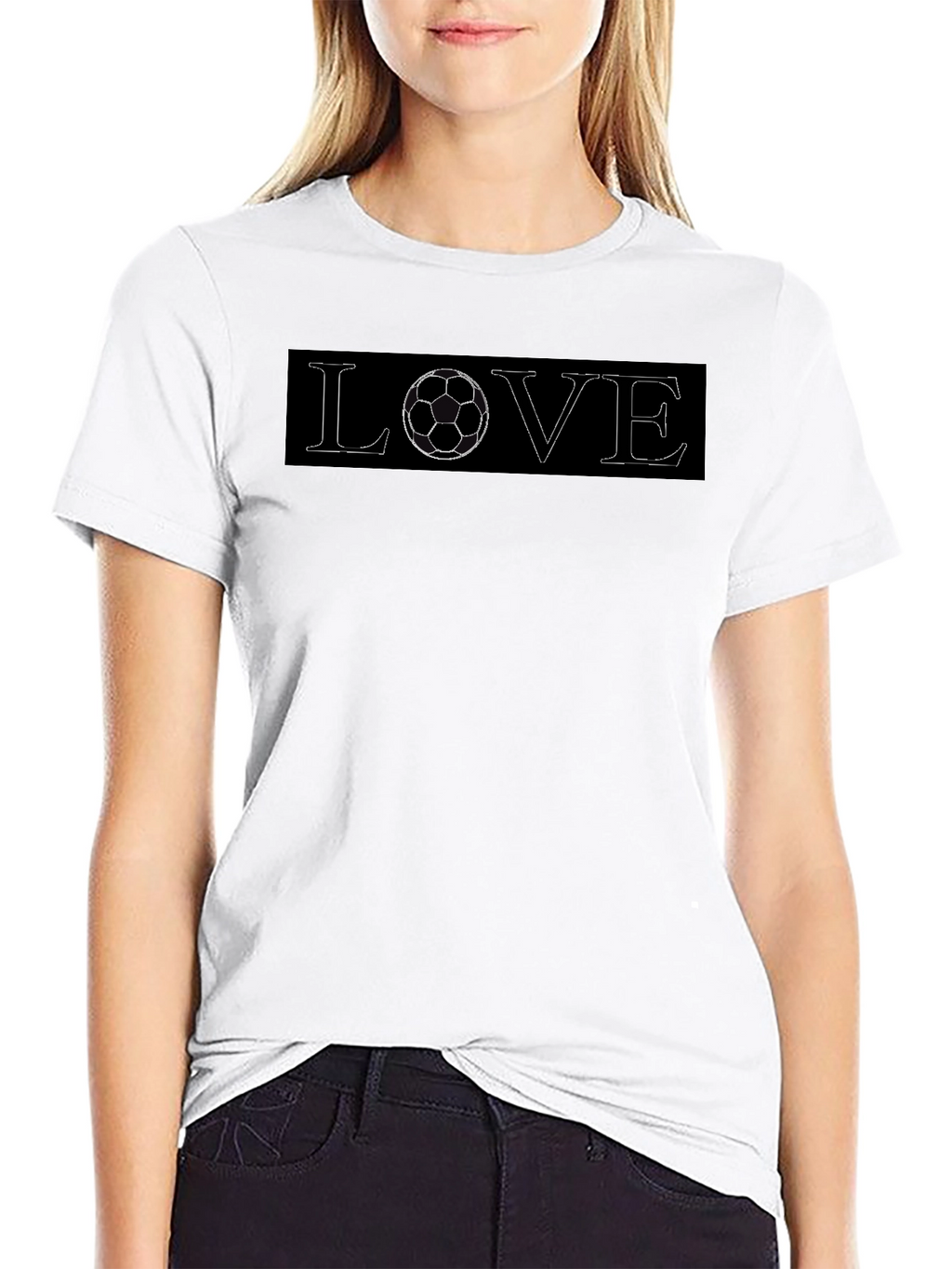 Soccer Love Black T-Shirt - Sporty Graphic Tee