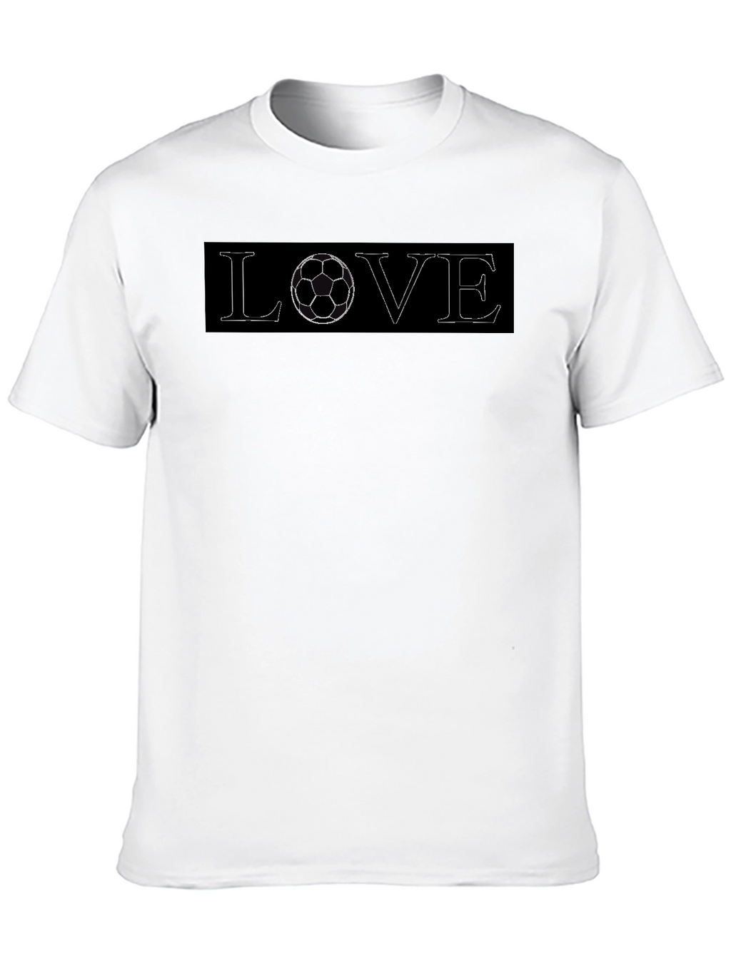 Soccer Love Black T-Shirt - Sporty Graphic Tee