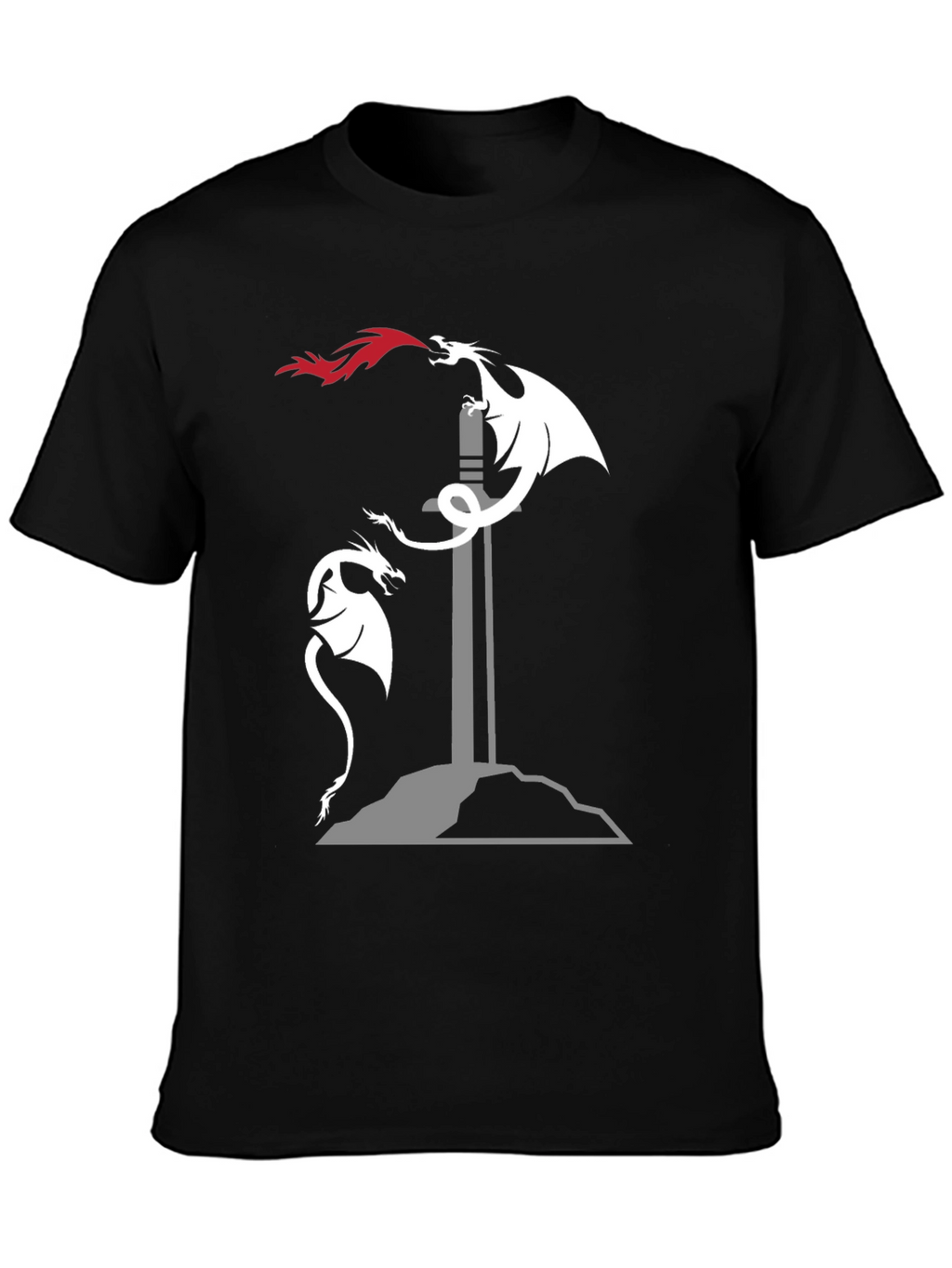 Dragon Sword T-Shirt: Fire & Fantasy Tee