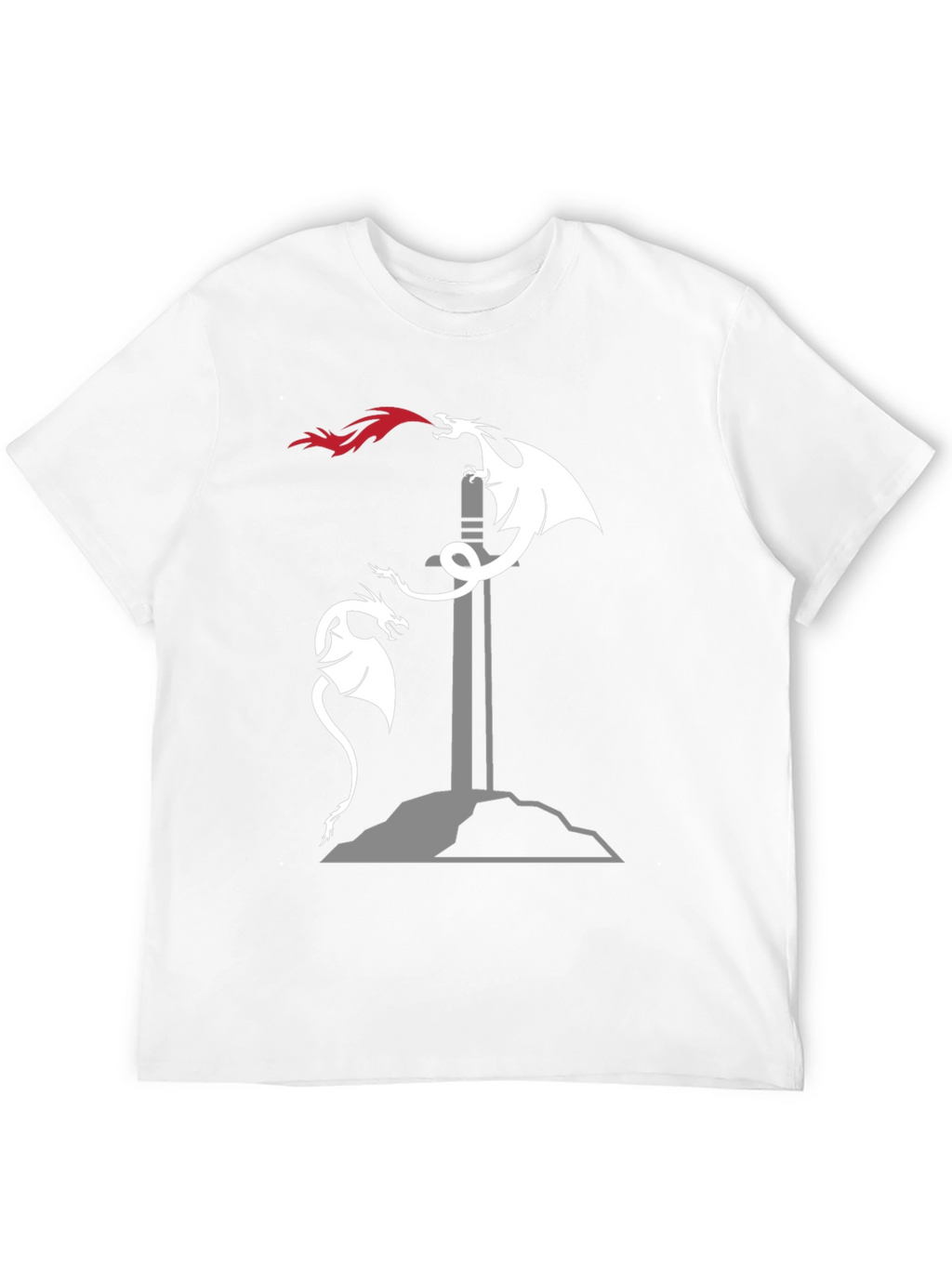 Dragon Sword T-Shirt: Fire & Fantasy Tee