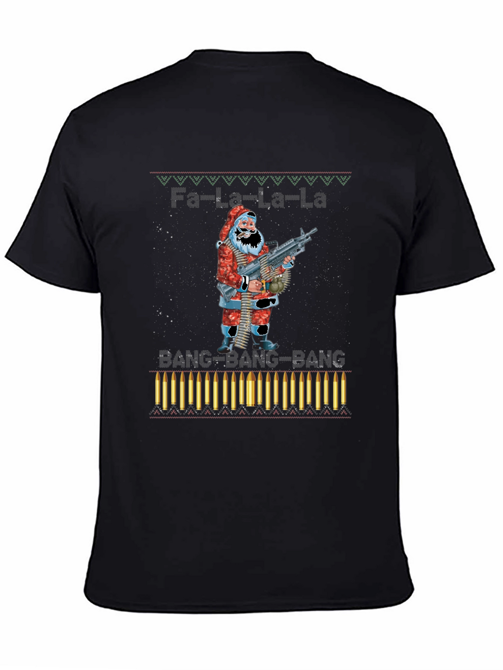 Fa-La-La-La BANG Santa T-Shirt
