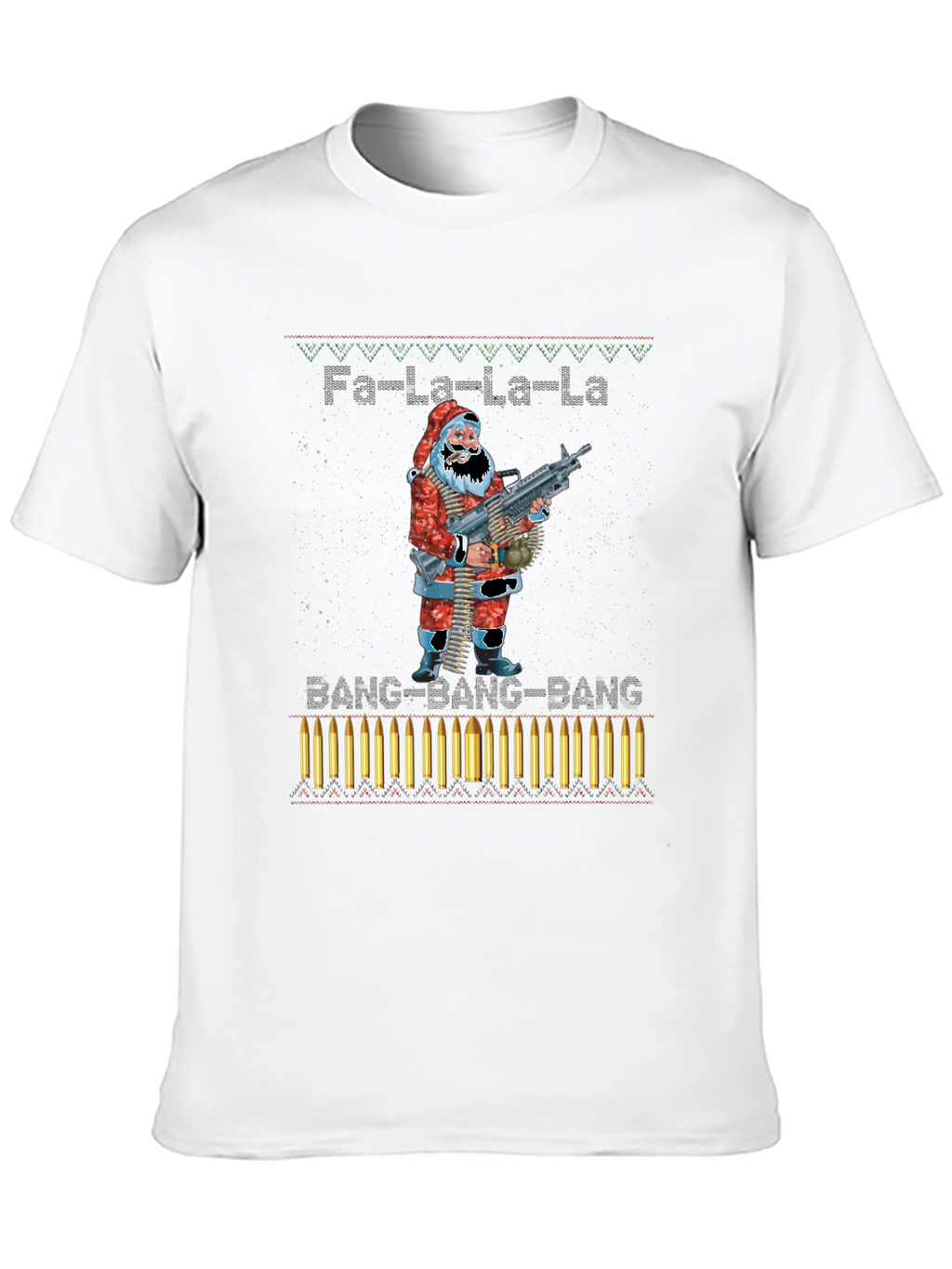 Fa-La-La-La BANG Santa T-Shirt