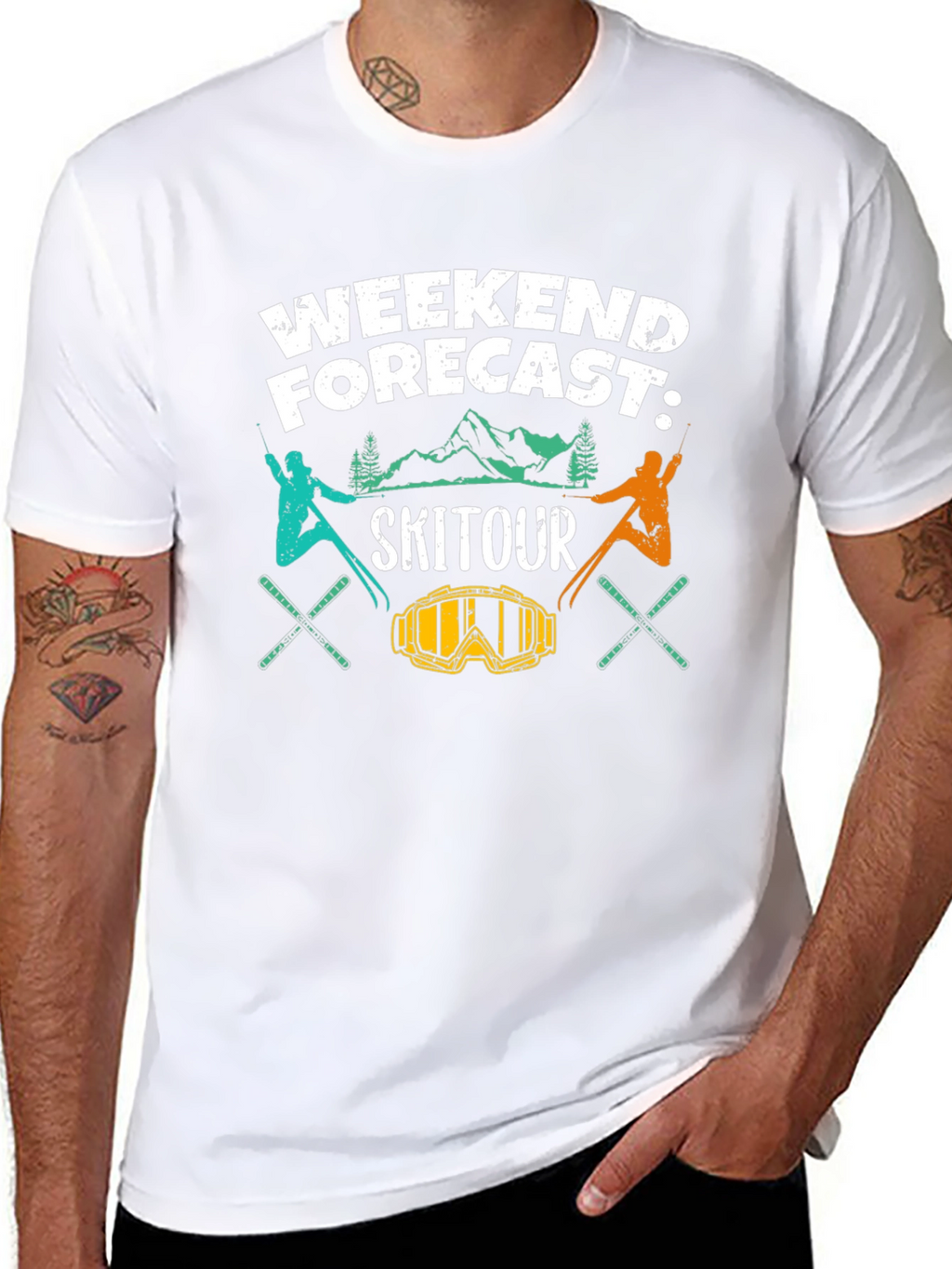 Ski Tour Weekend Forecast Graphic Tee