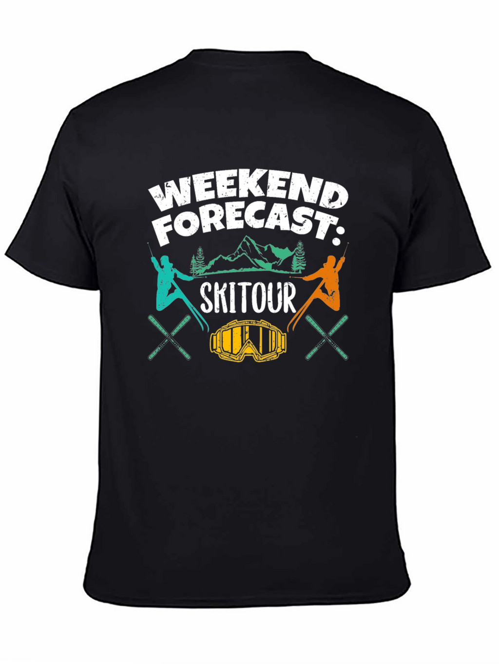Ski Tour Weekend Forecast Graphic Tee