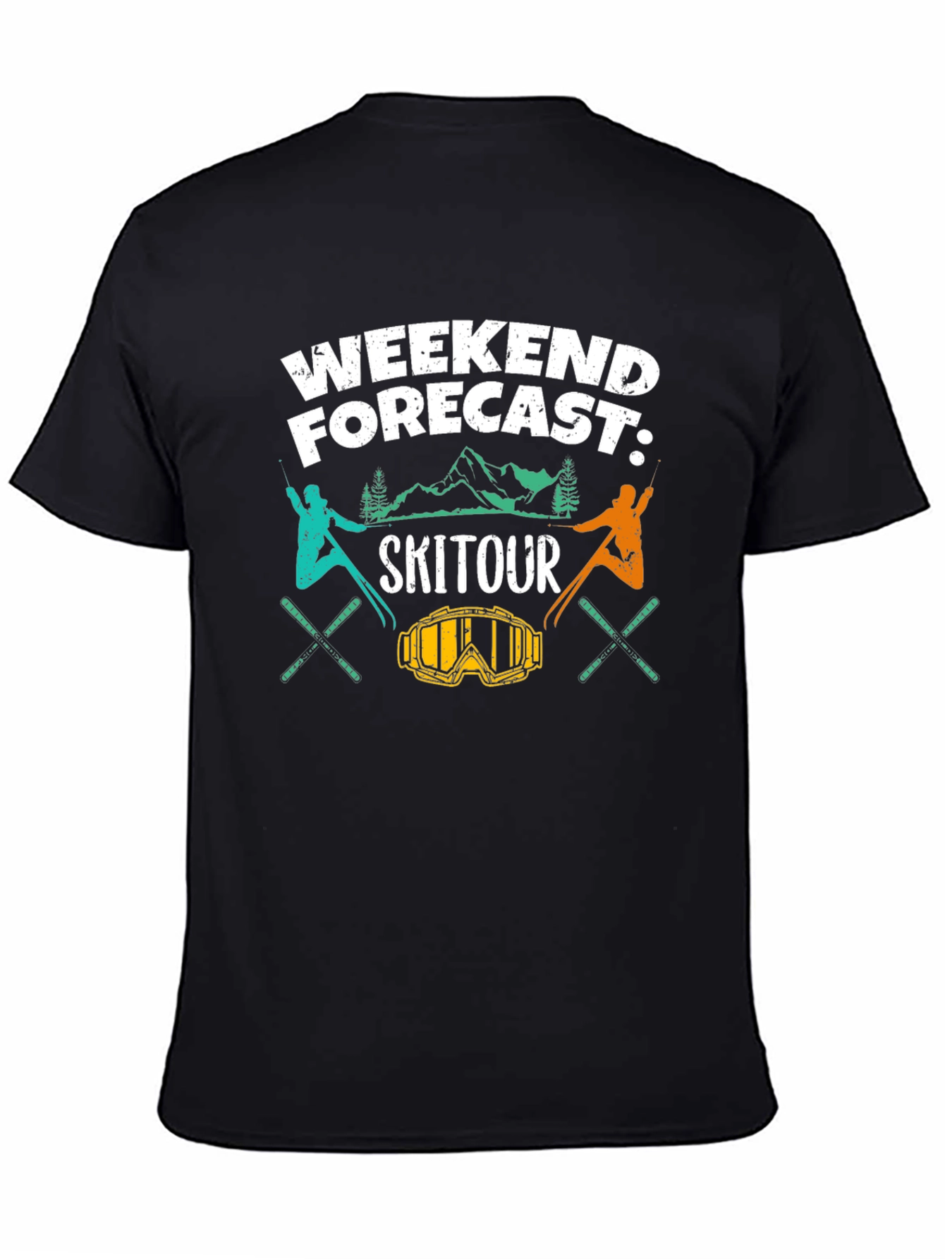 Ski Tour Weekend Forecast Graphic Tee