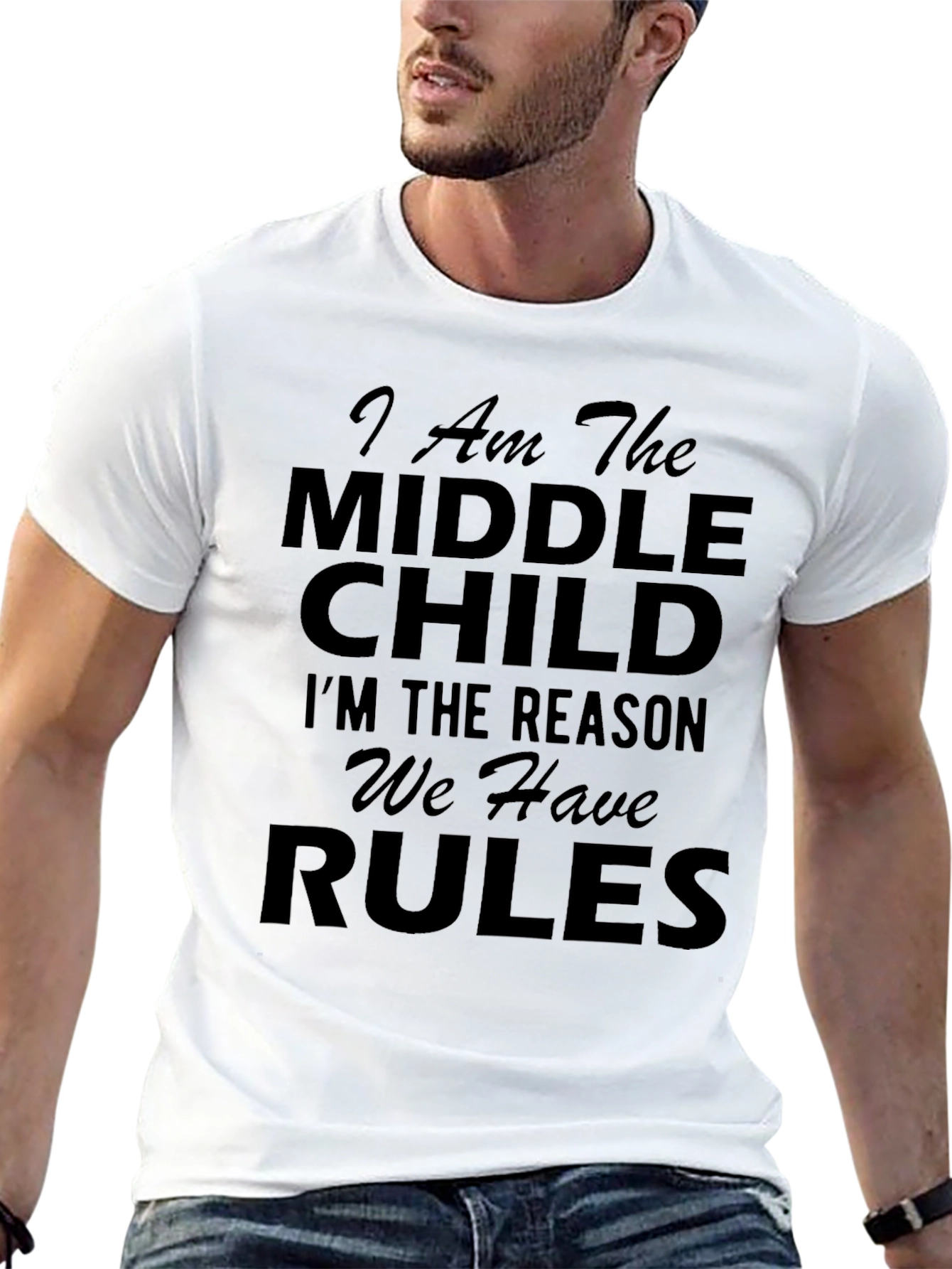 Middle Child Rules T-Shirt - Funny Statement Tee