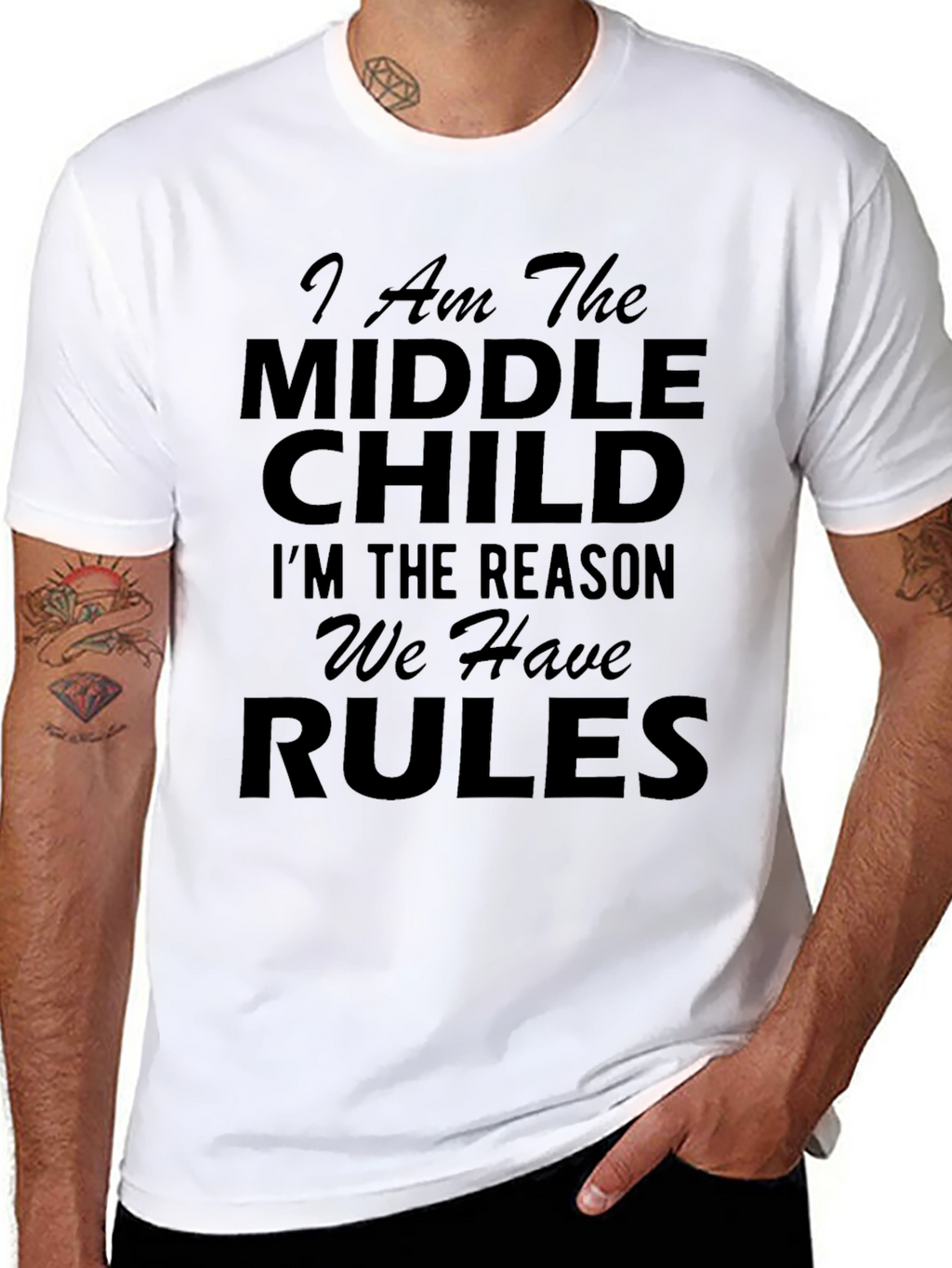 Middle Child Rules T-Shirt - Funny Statement Tee