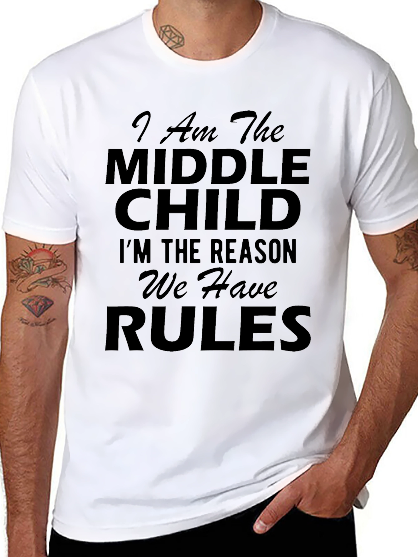 Middle Child Rules T-Shirt - Funny Statement Tee
