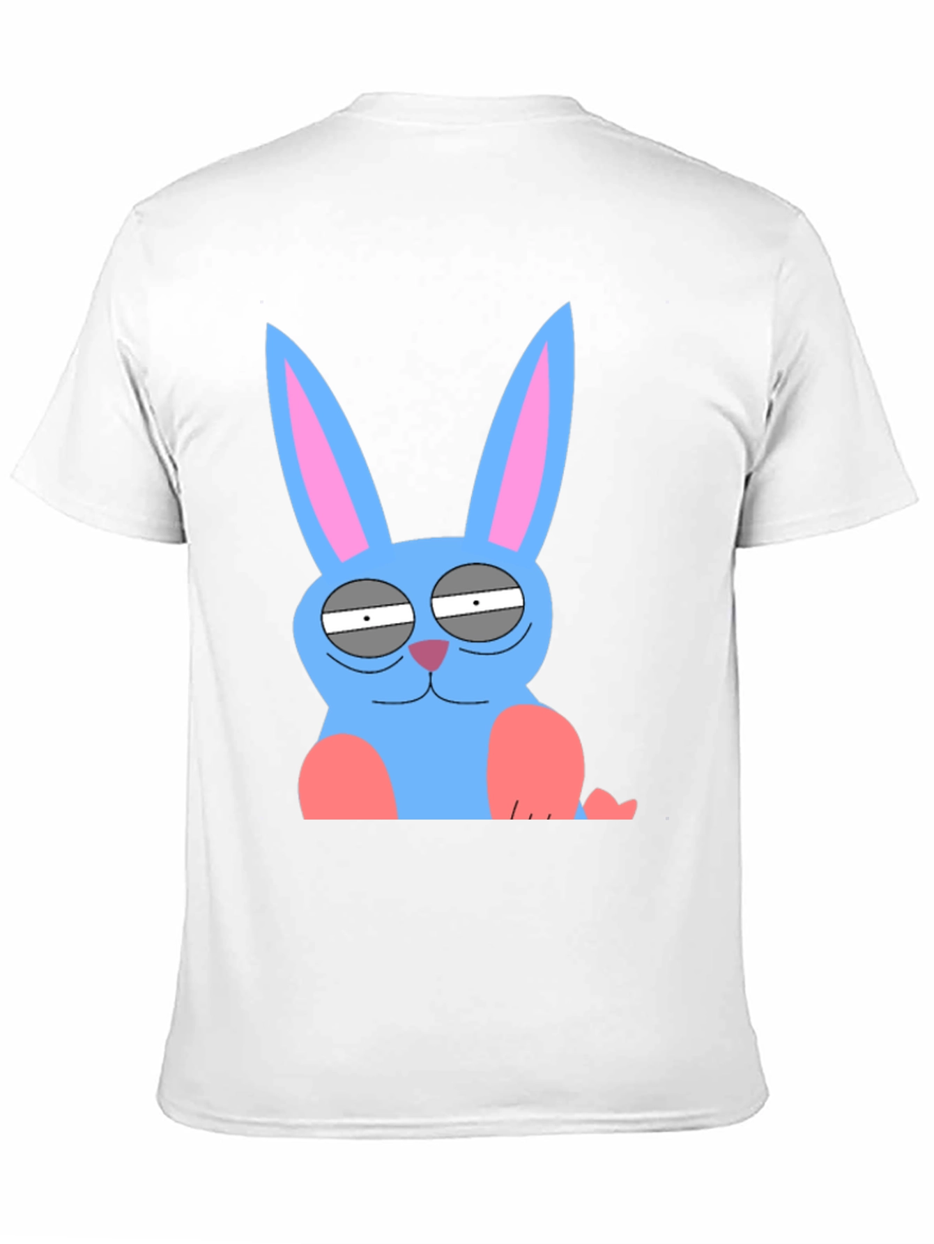 Funny Blue Bunny Graphic Tee