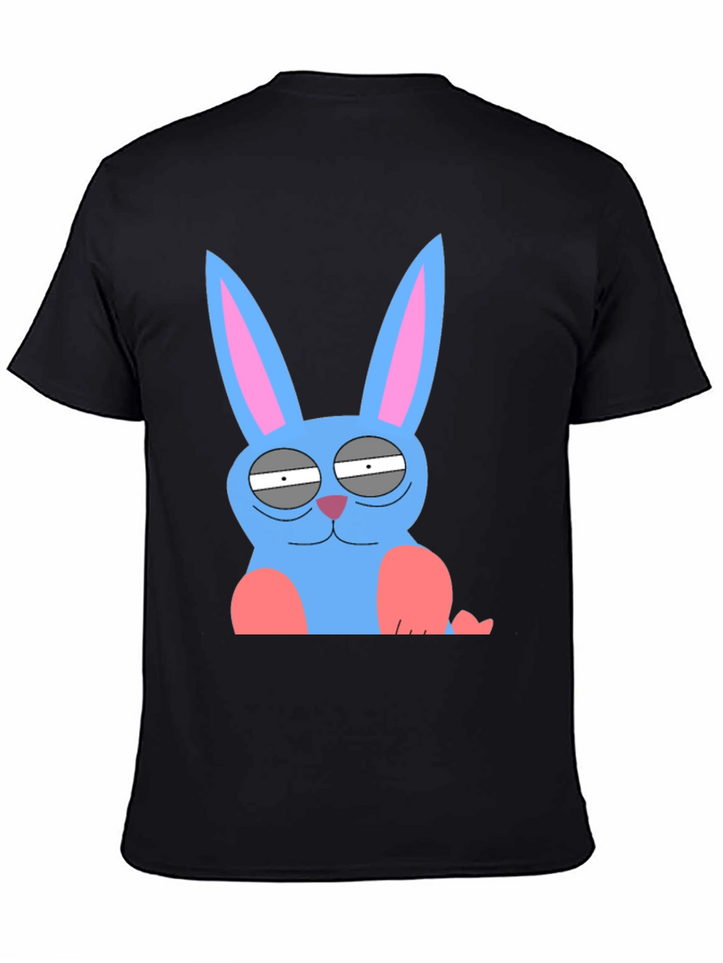 Funny Blue Bunny Graphic Tee