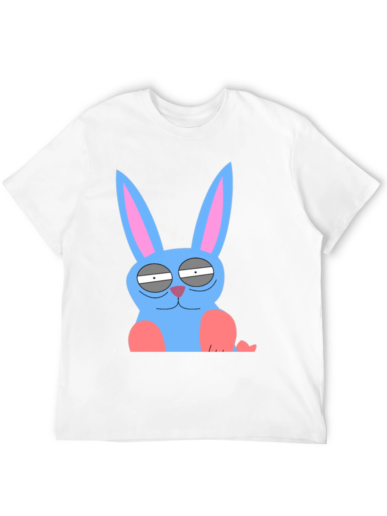 Funny Blue Bunny Graphic Tee