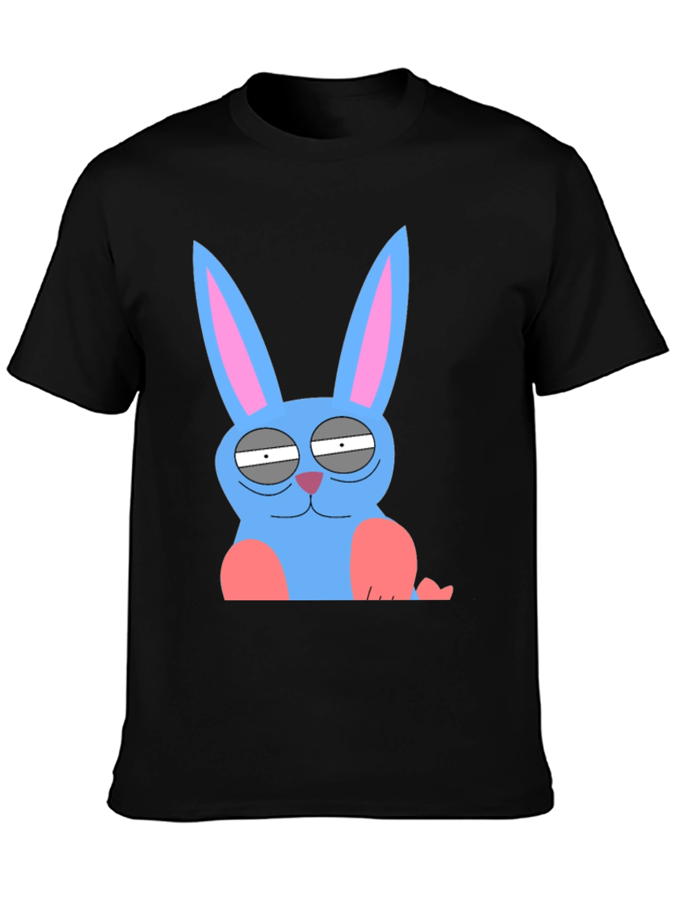 Funny Blue Bunny Graphic Tee